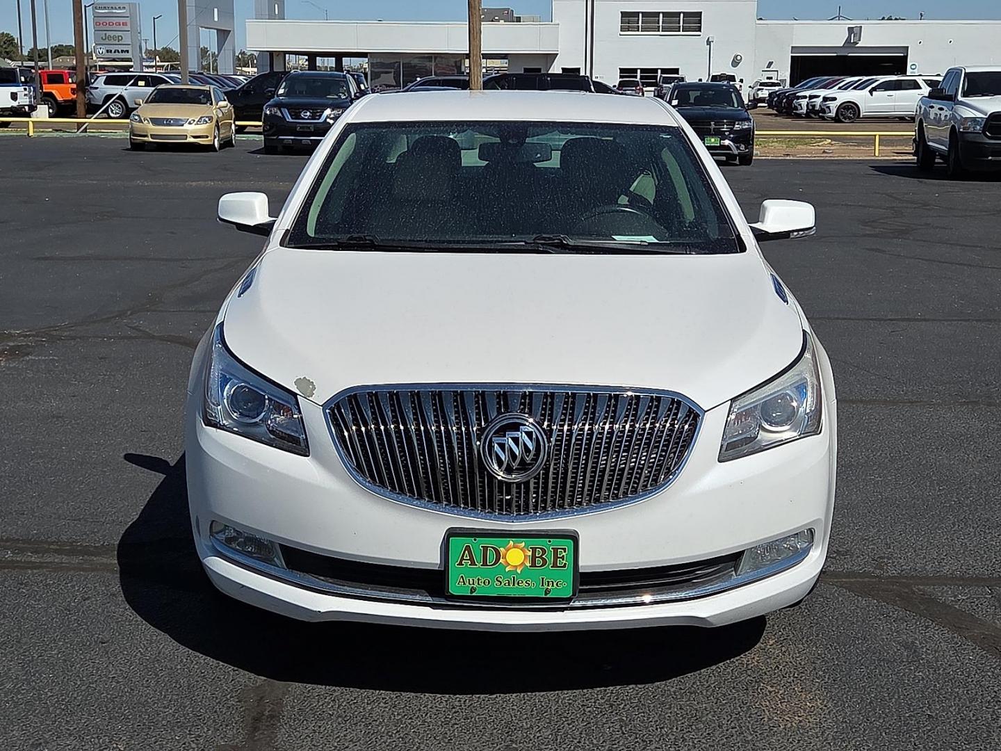 2015 White Frost Tricoat - G1W /Light Neutral/Cocoa Accents - H1V Buick LaCrosse Leather (1G4GB5G32FF) with an 3.6L V-6 gasoline direct injection, DOHC, variable valve control, regular unleaded, engine with 304HP engine, located at 4711 Ave Q, Lubbock, TX, 79412, (806) 687-2362, 33.551304, -101.855293 - Photo#7
