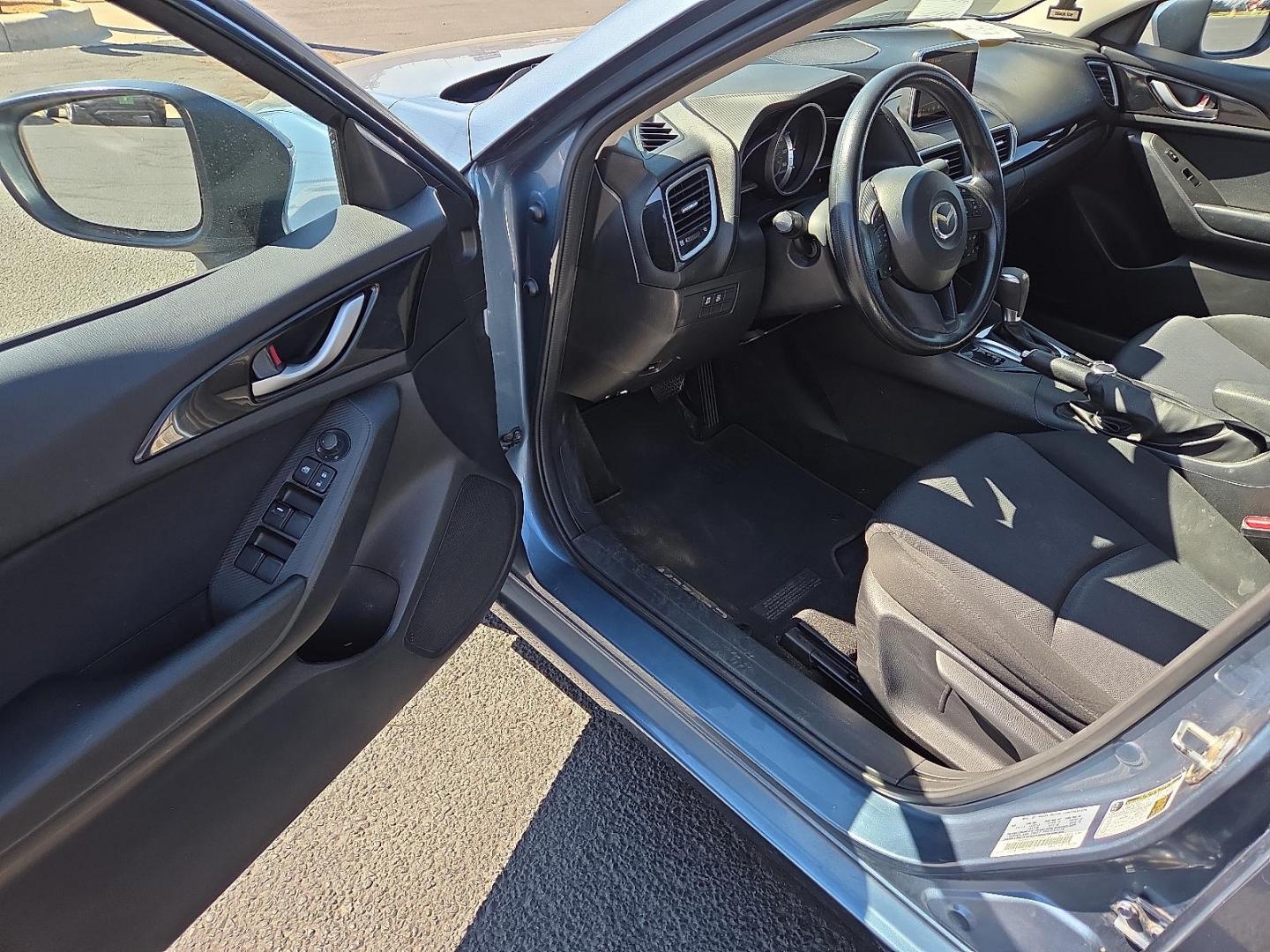 2016 Blue Reflex Mica - 42B /Black - BV0 Mazda Mazda3 i Sport (JM1BM1T77G1) with an SKYACTIV-G 2L I-4 gasoline direct injection, DOHC, variable valve control, regular unleaded, engine with 155HP engine, located at 4711 Ave Q, Lubbock, TX, 79412, (806) 687-2362, 33.551304, -101.855293 - Photo#21