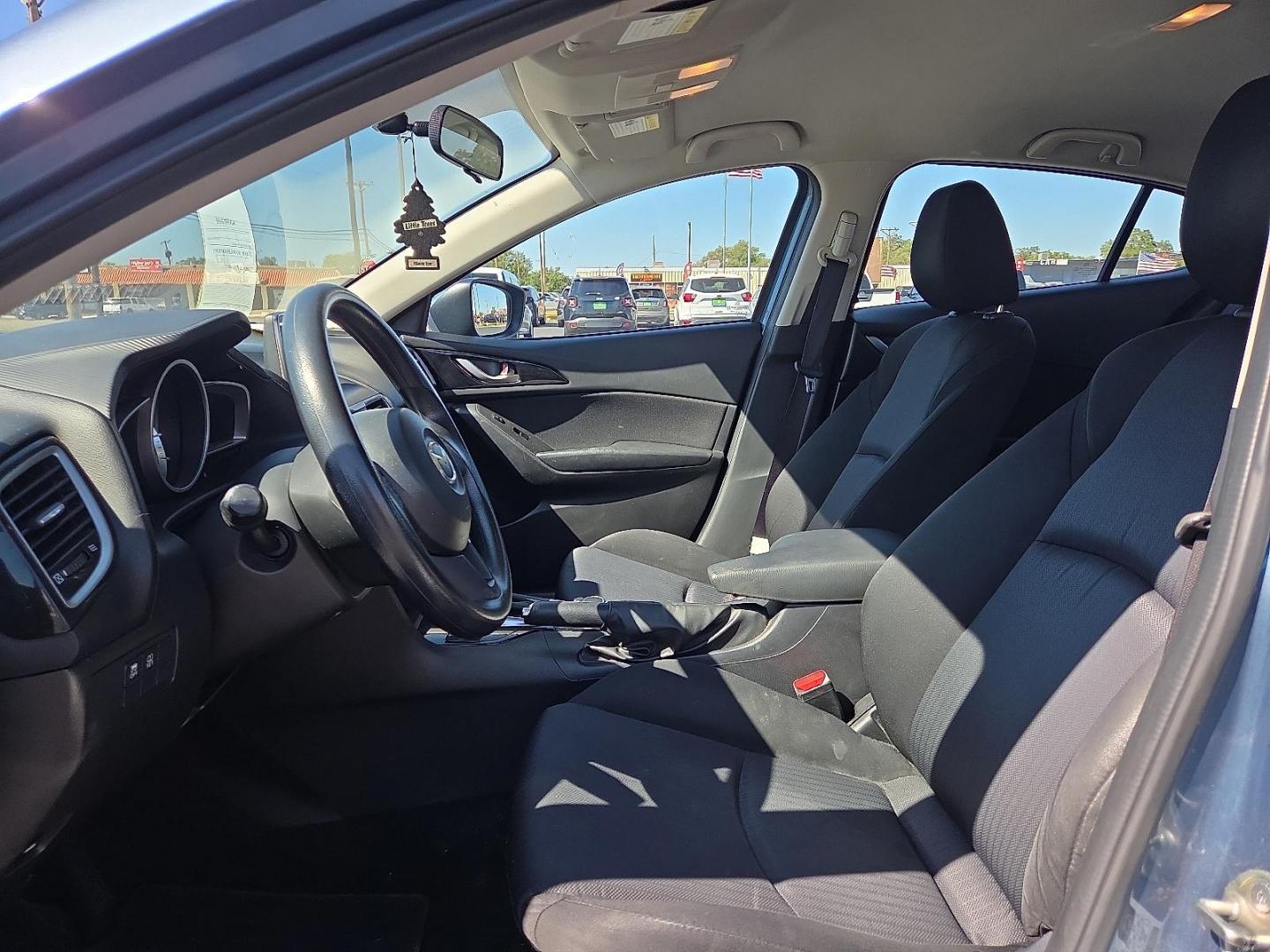 2016 Blue Reflex Mica - 42B /Black - BV0 Mazda Mazda3 i Sport (JM1BM1T77G1) with an SKYACTIV-G 2L I-4 gasoline direct injection, DOHC, variable valve control, regular unleaded, engine with 155HP engine, located at 4711 Ave Q, Lubbock, TX, 79412, (806) 687-2362, 33.551304, -101.855293 - Photo#23