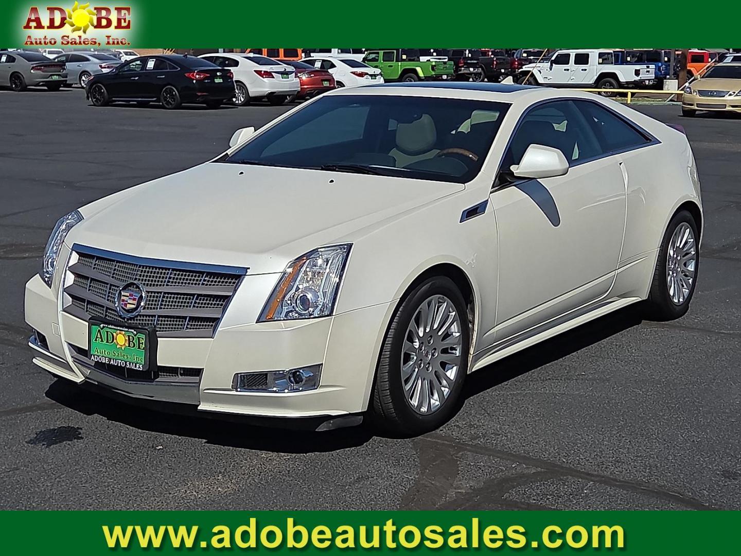 2011 WHITE /Cashmere w/Ebony Accents Cadillac CTS Premium (1G6DP1EDXB0) with an 3.6L V-6 gasoline direct injection, DOHC, variable valve control, regular unleaded, engine with 304HP engine, located at 4711 Ave Q, Lubbock, TX, 79412, (806) 687-2362, 33.551304, -101.855293 - Photo#0