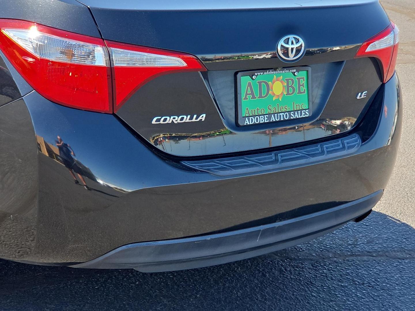 2015 Black Sand Mica - 209 /Ash - 16 Toyota Corolla LE (2T1BURHE7FC) with an 1.8L I-4 DOHC, VVT-i variable valve control, regular unleaded, engine with 132HP engine, located at 4711 Ave Q, Lubbock, TX, 79412, (806) 687-2362, 33.551304, -101.855293 - Photo#15