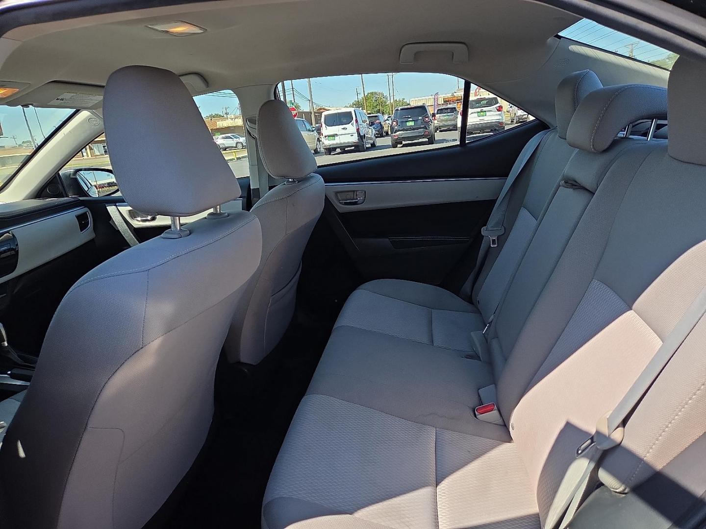 2015 Black Sand Mica - 209 /Ash - 16 Toyota Corolla LE (2T1BURHE7FC) with an 1.8L I-4 DOHC, VVT-i variable valve control, regular unleaded, engine with 132HP engine, located at 4711 Ave Q, Lubbock, TX, 79412, (806) 687-2362, 33.551304, -101.855293 - Photo#16