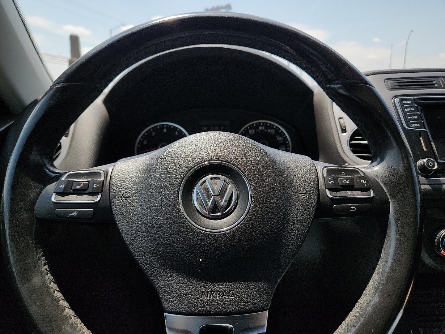 2017 BLUE /Cornsilk Beige - NT Volkswagen Tiguan 2.0T Wolfsburg Edition (WVGSV7AX8HK) with an 2L I-4 gasoline direct injection, DOHC, variable valve control, intercooled turbo, premium unleaded, engine with 200HP engine, located at 4711 Ave Q, Lubbock, TX, 79412, (806) 687-2362, 33.551304, -101.855293- Photo#28