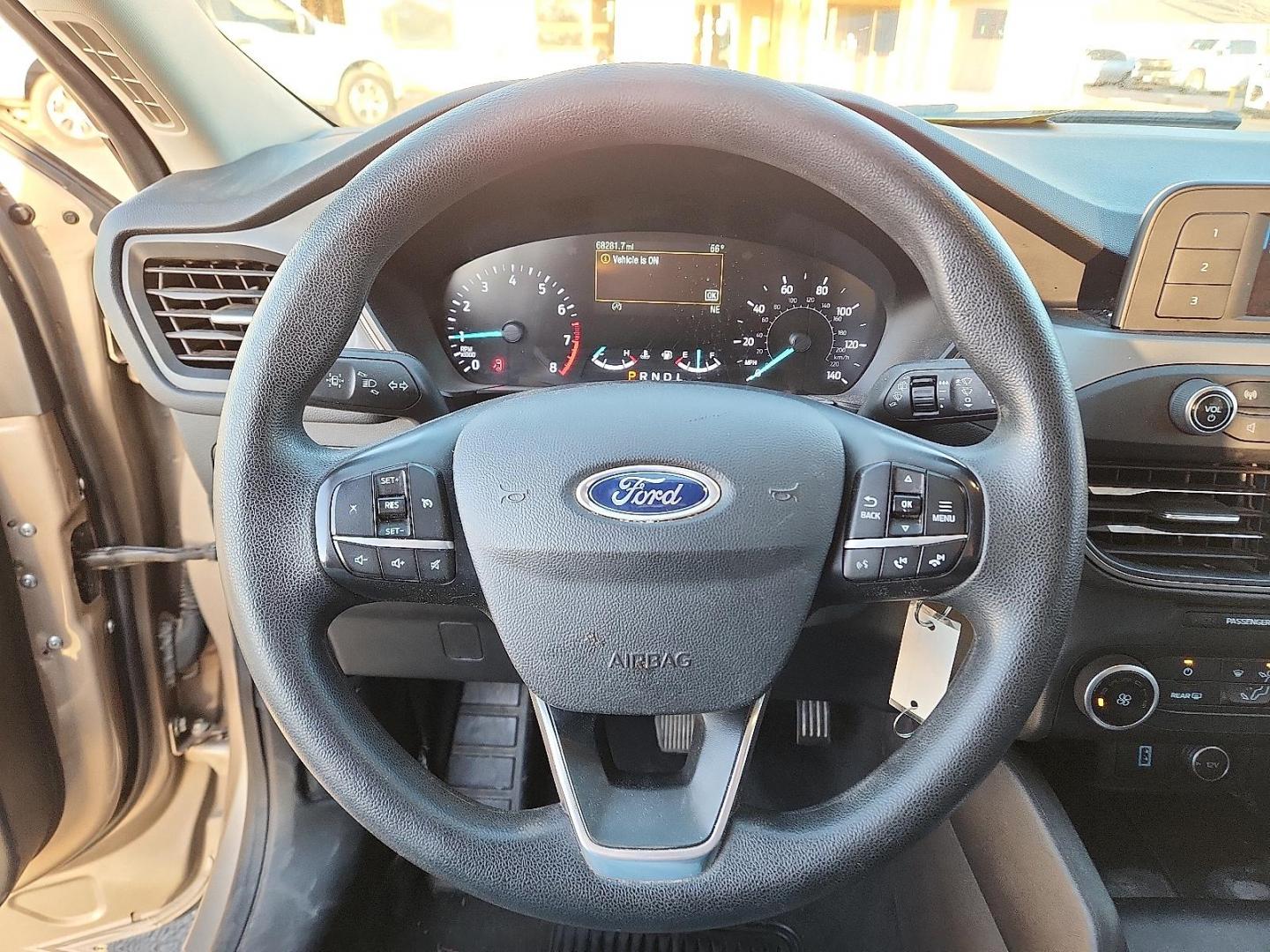 2020 GOLD Ford Escape S (1FMCU0F6XLU) with an EcoBoost 1.5L I-3 port/direct injection, DOHC, Ti-VCT variable valve control, intercooled turbo, premium unleaded, engine with 181HP engine, located at 4711 Ave Q, Lubbock, TX, 79412, (806) 687-2362, 33.551304, -101.855293 - Photo#16