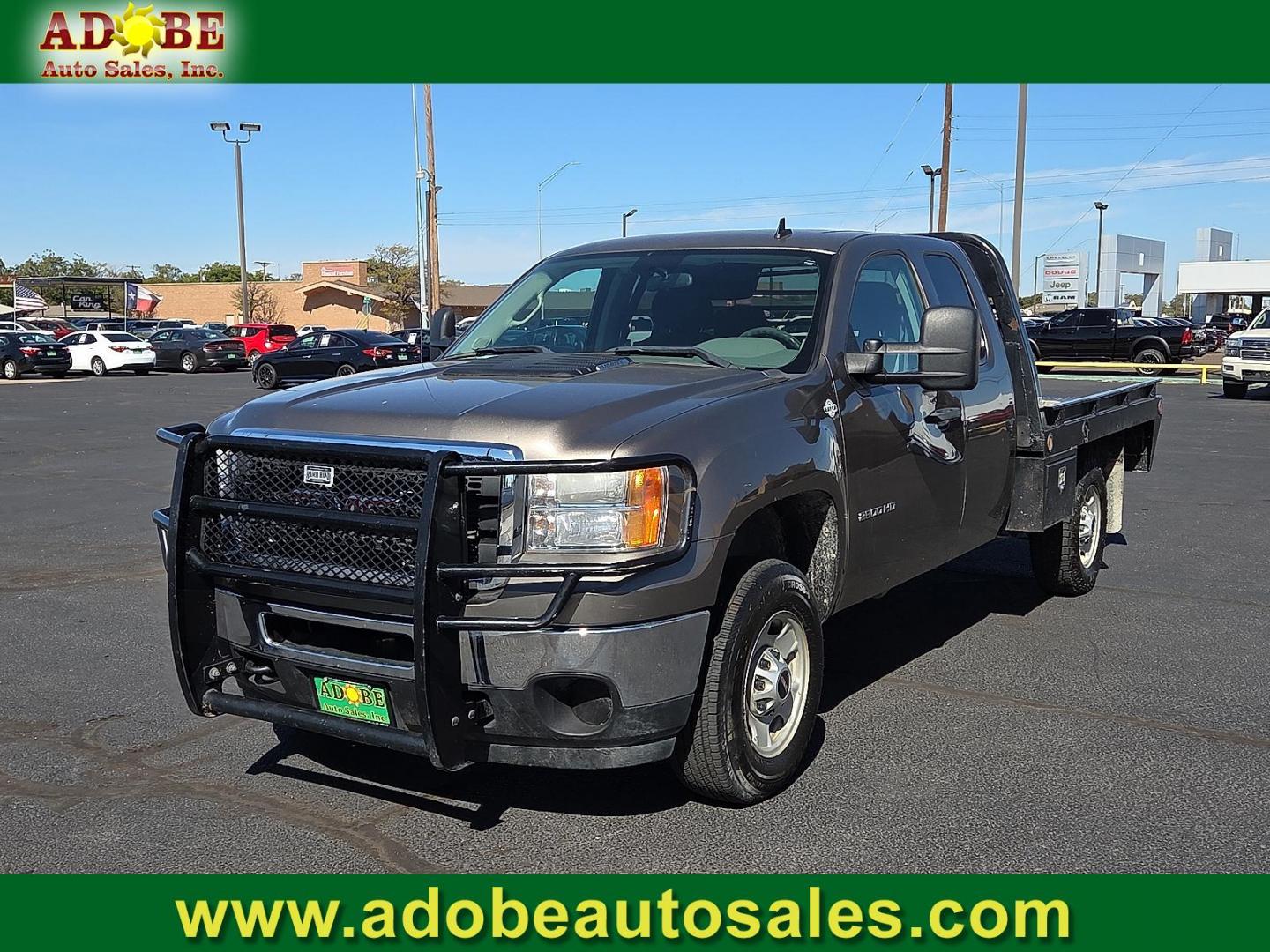 2013 Steel Gray Metallic - 16U /Dark Titanium - 88V GMC Sierra 2500HD Work Truck (1GT21ZCG2DZ) with an Vortec 6L V-8 variable valve control, regular unleaded, engine with 360HP engine, located at 4711 Ave Q, Lubbock, TX, 79412, (806) 687-2362, 33.551304, -101.855293 - Photo#0