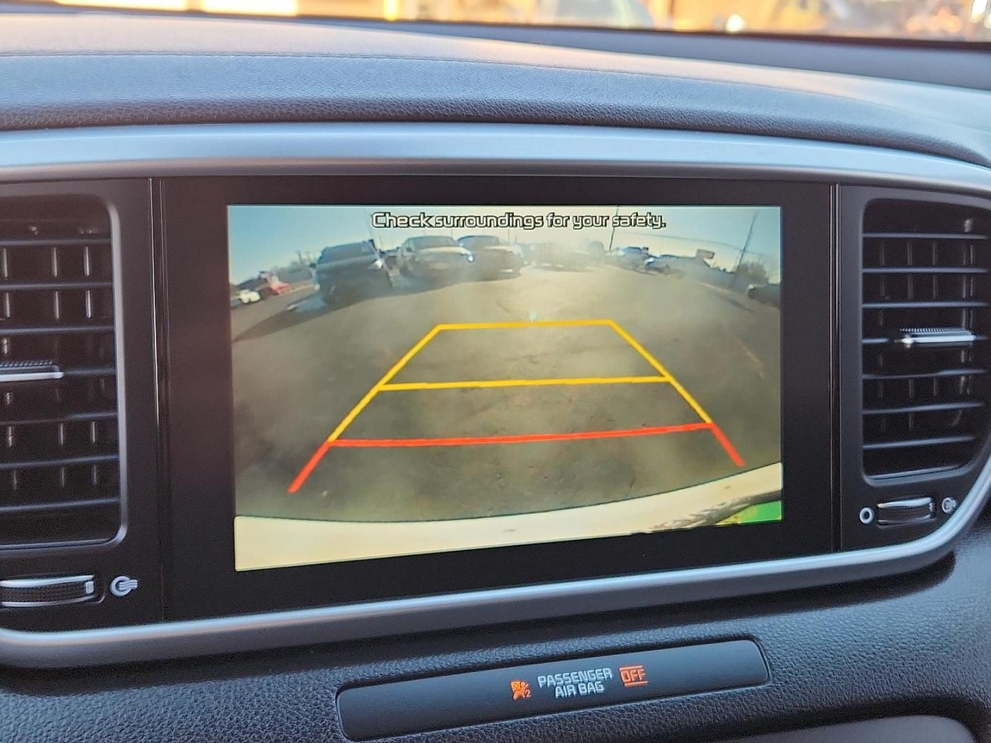 2021 WHITE Kia Sportage LX (KNDPM3AC5M7) with an Theta II 2.4L I-4 gasoline direct injection, DOHC, D-CVVT variable valve control, regular unleaded, engine with 181HP engine, located at 4711 Ave Q, Lubbock, TX, 79412, (806) 687-2362, 33.551304, -101.855293 - Photo#13