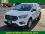 2018 WHITE Ford Escape S (1FMCU0F70JU) with an Duratec 2.5L I-4 DOHC, iVCT variable valve control, regular unleaded, engine with 168HP engine, located at 4711 Ave Q, Lubbock, TX, 79412, (806) 687-2362, 33.551304, -101.855293 - Photo#0