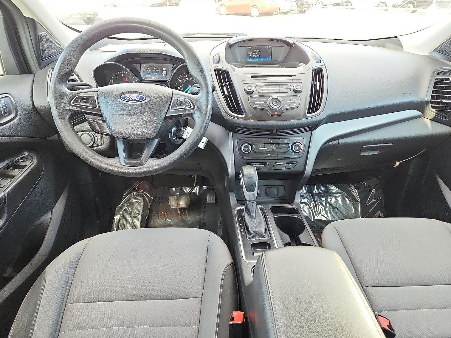 2018 WHITE Ford Escape S (1FMCU0F70JU) with an Duratec 2.5L I-4 DOHC, iVCT variable valve control, regular unleaded, engine with 168HP engine, located at 4711 Ave Q, Lubbock, TX, 79412, (806) 687-2362, 33.551304, -101.855293 - Photo#9