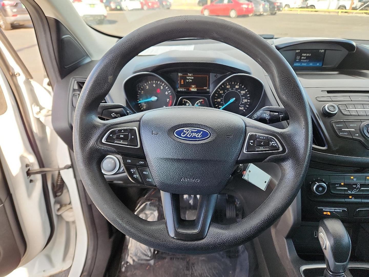 2018 WHITE Ford Escape S (1FMCU0F70JU) with an Duratec 2.5L I-4 DOHC, iVCT variable valve control, regular unleaded, engine with 168HP engine, located at 4711 Ave Q, Lubbock, TX, 79412, (806) 687-2362, 33.551304, -101.855293 - Photo#16