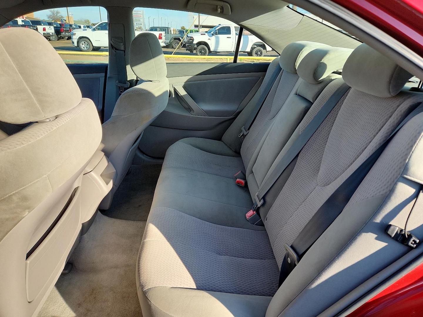 2011 RED Toyota Camry LE (4T1BF3EKXBU) with an 2.5L I-4 DOHC, variable valve control, regular unleaded, engine with 169HP engine, located at 4711 Ave Q, Lubbock, TX, 79412, (806) 687-2362, 33.551304, -101.855293 - Photo#9