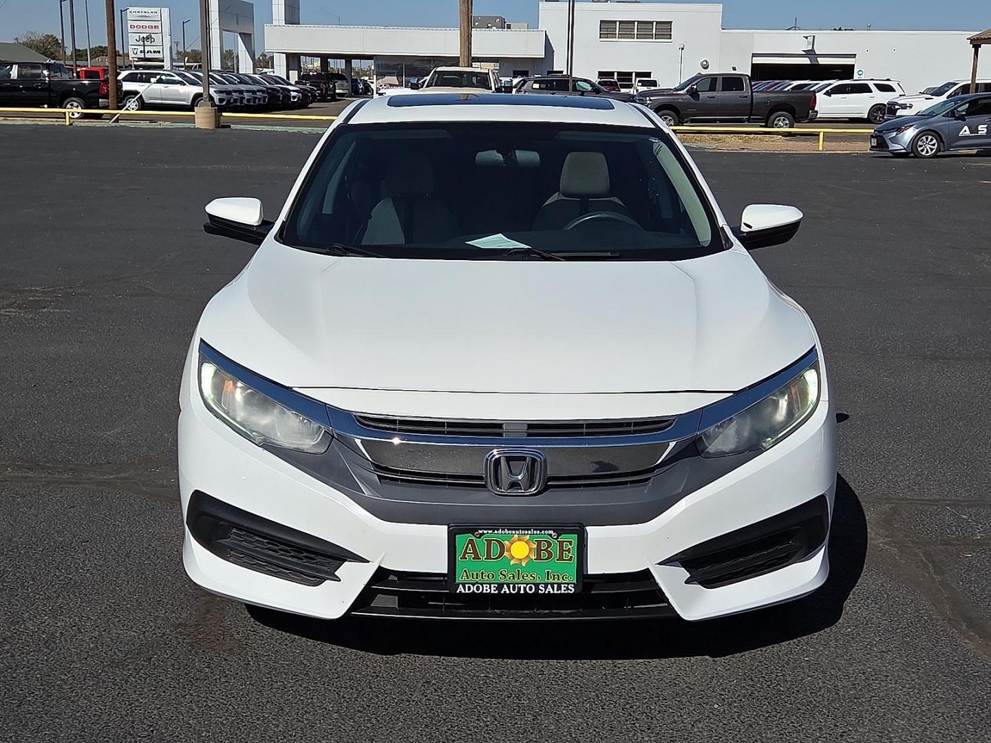2017 White Orchid Pearl - WA /Ivory - IV Honda Civic EX (2HGFC2F77HH) with an 2L I-4 DOHC, variable valve control, regular unleaded, engine with 158HP engine, located at 4711 Ave Q, Lubbock, TX, 79412, (806) 687-2362, 33.551304, -101.855293 - Photo#7