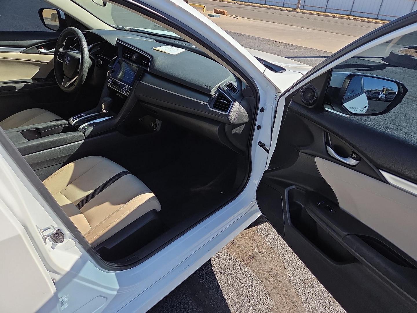 2017 White Orchid Pearl - WA /Ivory - IV Honda Civic EX (2HGFC2F77HH) with an 2L I-4 DOHC, variable valve control, regular unleaded, engine with 158HP engine, located at 4711 Ave Q, Lubbock, TX, 79412, (806) 687-2362, 33.551304, -101.855293 - Photo#10