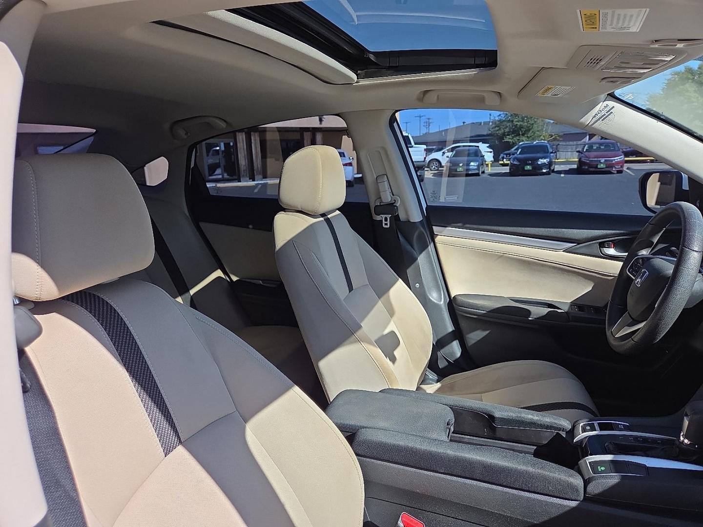 2017 White Orchid Pearl - WA /Ivory - IV Honda Civic EX (2HGFC2F77HH) with an 2L I-4 DOHC, variable valve control, regular unleaded, engine with 158HP engine, located at 4711 Ave Q, Lubbock, TX, 79412, (806) 687-2362, 33.551304, -101.855293 - Photo#11