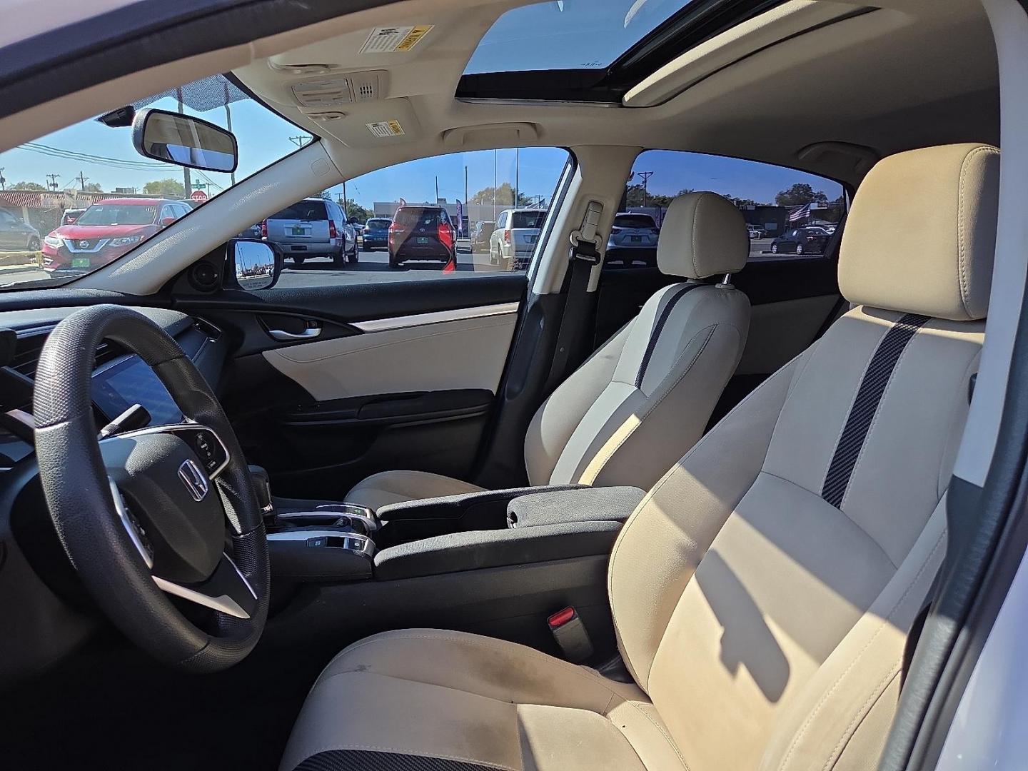 2017 White Orchid Pearl - WA /Ivory - IV Honda Civic EX (2HGFC2F77HH) with an 2L I-4 DOHC, variable valve control, regular unleaded, engine with 158HP engine, located at 4711 Ave Q, Lubbock, TX, 79412, (806) 687-2362, 33.551304, -101.855293 - Photo#21