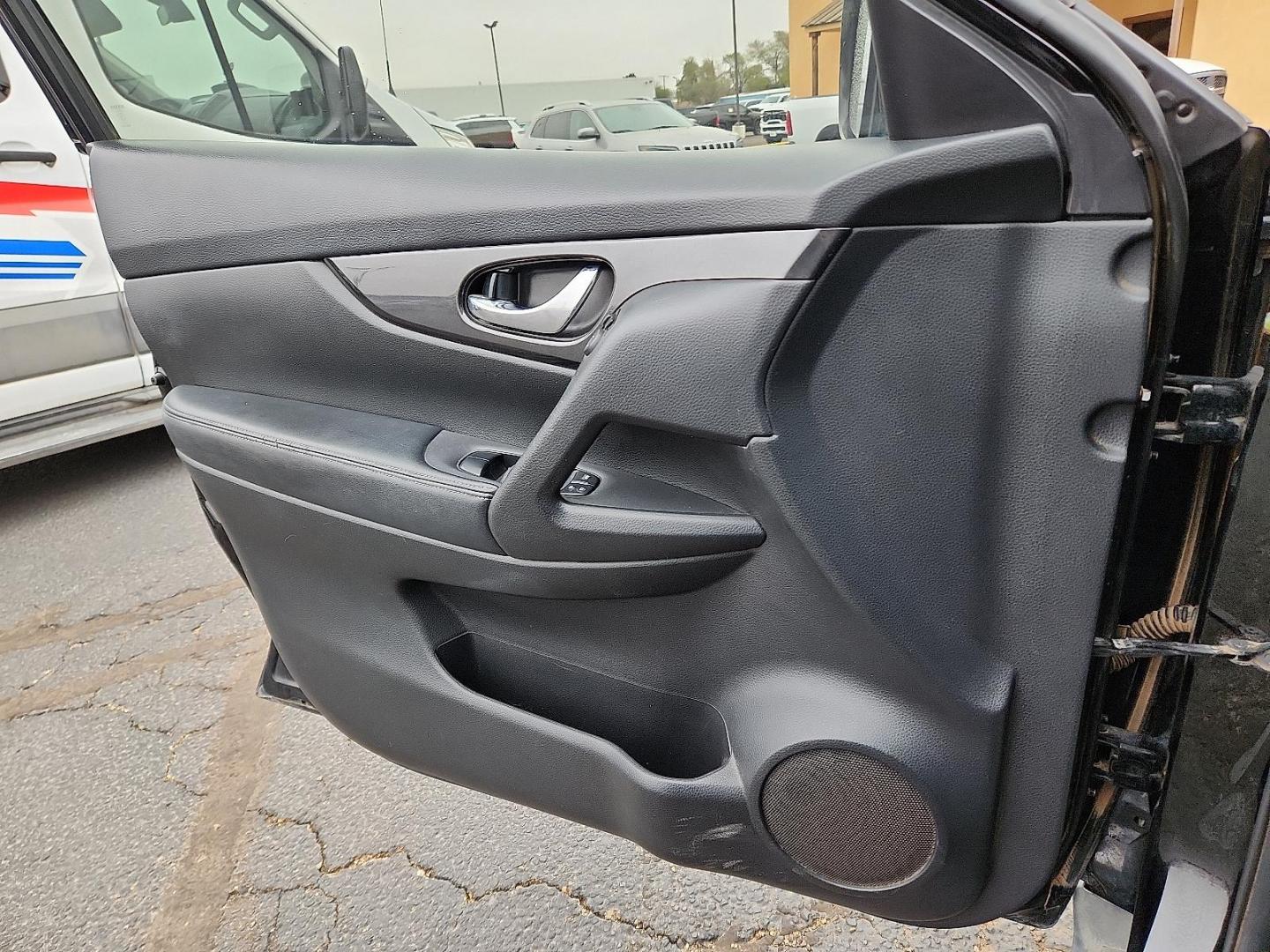 2017 BLACK Nissan Rogue S (JN8AT2MT3HW) with an 2.5L I-4 DOHC, variable valve control, regular unleaded, engine with 170HP engine, located at 4711 Ave Q, Lubbock, TX, 79412, (806) 687-2362, 33.551304, -101.855293 - Photo#14