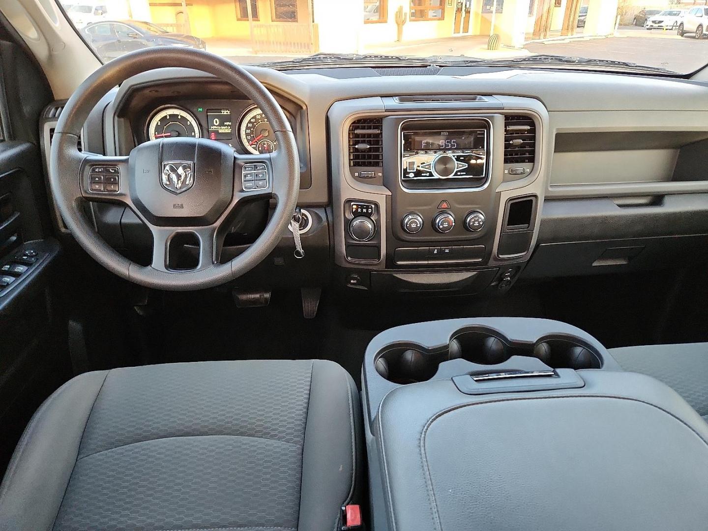 2019 BLACK Ram 1500 Classic Tradesman Quad Cab 4x2 6'4" Box (1C6RR6FT9KS) with an HEMI 5.7L V-8 variable valve control, regular unleaded, engine with cylinder deactivation and 395HP engine, located at 4711 Ave Q, Lubbock, TX, 79412, (806) 687-2362, 33.551304, -101.855293 - Photo#9