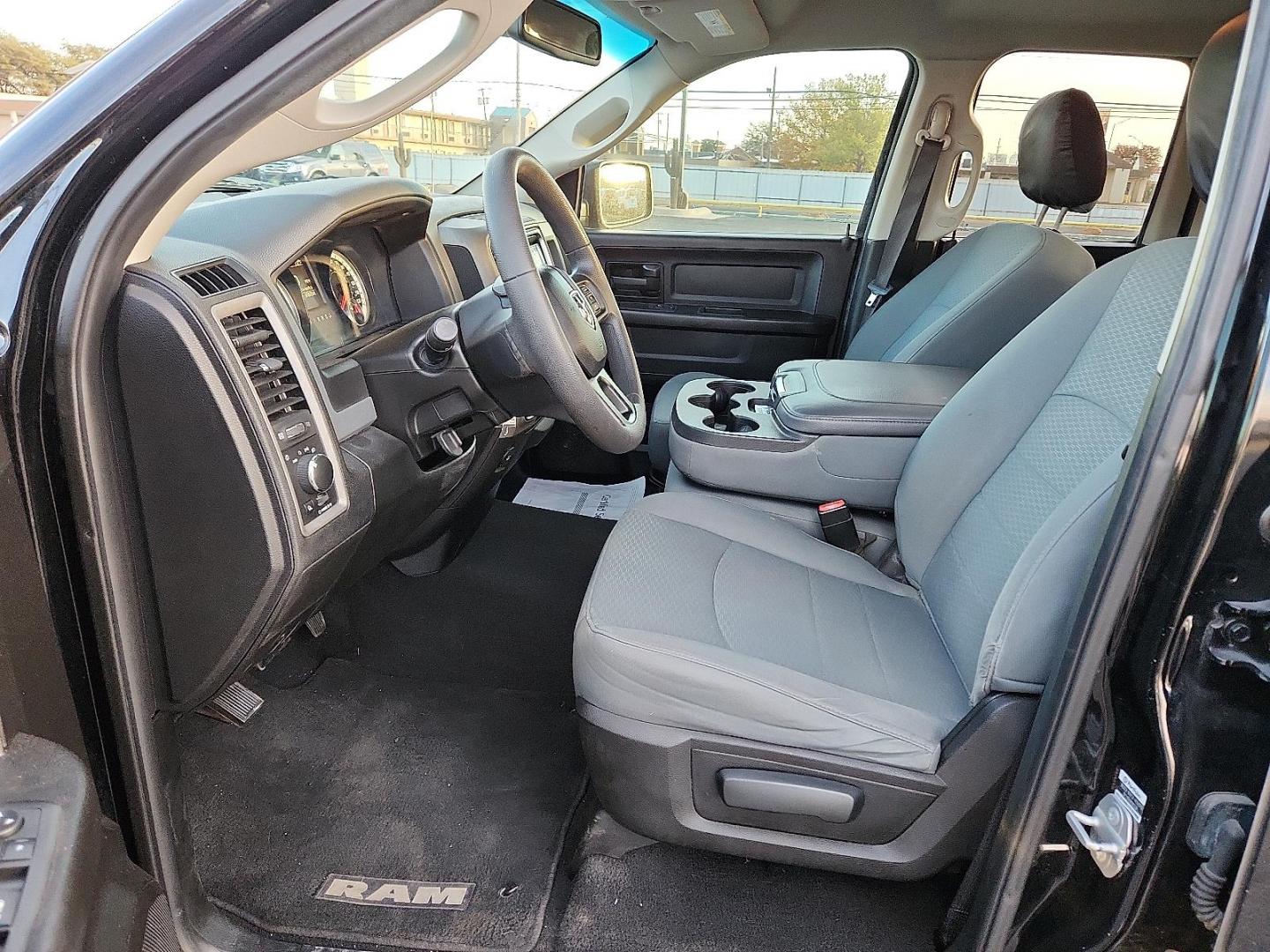 2019 BLACK Ram 1500 Classic Tradesman Quad Cab 4x2 6'4" Box (1C6RR6FT9KS) with an HEMI 5.7L V-8 variable valve control, regular unleaded, engine with cylinder deactivation and 395HP engine, located at 4711 Ave Q, Lubbock, TX, 79412, (806) 687-2362, 33.551304, -101.855293 - Photo#10