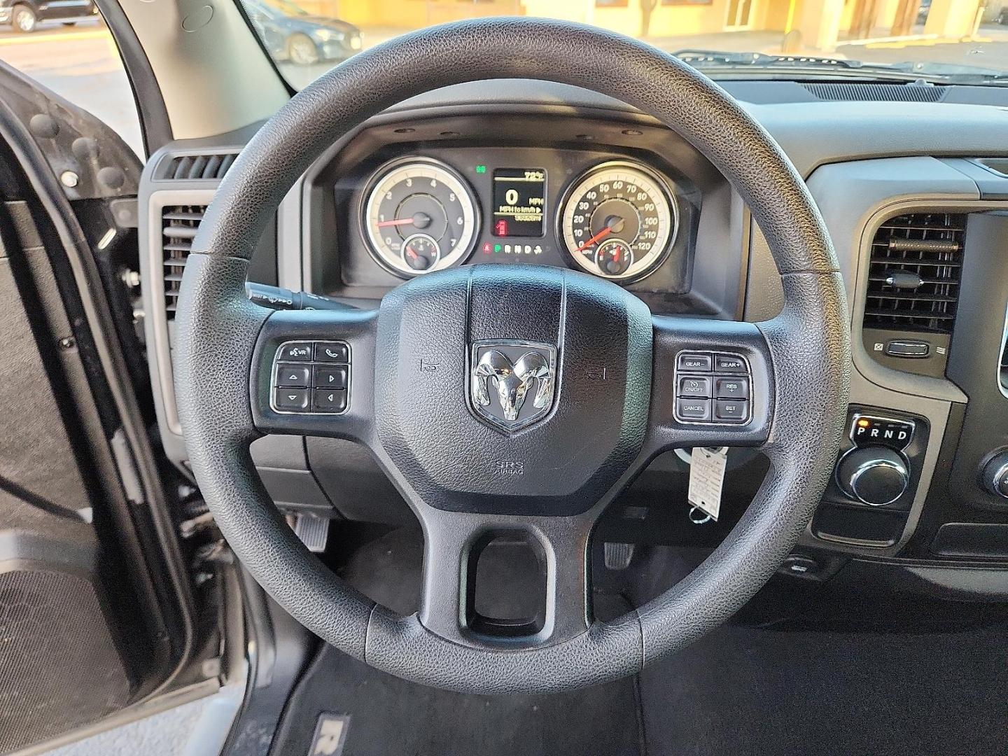 2019 BLACK Ram 1500 Classic Tradesman Quad Cab 4x2 6'4" Box (1C6RR6FT9KS) with an HEMI 5.7L V-8 variable valve control, regular unleaded, engine with cylinder deactivation and 395HP engine, located at 4711 Ave Q, Lubbock, TX, 79412, (806) 687-2362, 33.551304, -101.855293 - Photo#16