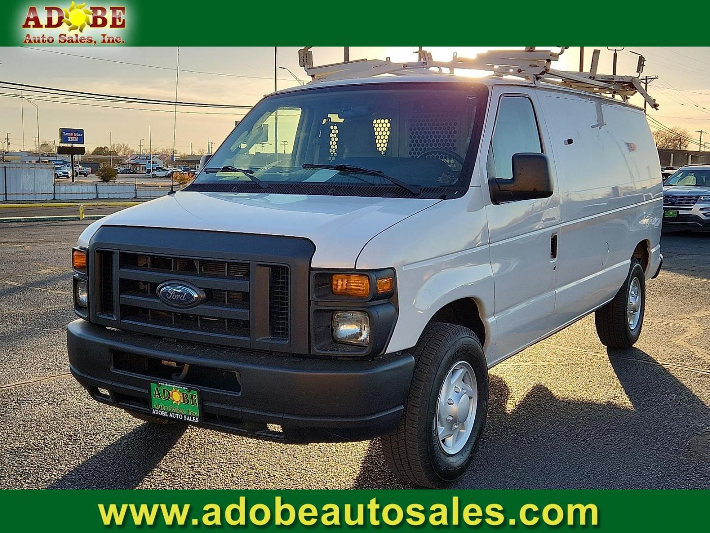 2011 WHITE Ford E-250 Commercial (1FTNE2EL3BD) with an Triton 5.4L V-8 engine with 255HP engine, located at 4711 Ave Q, Lubbock, TX, 79412, (806) 687-2362, 33.551304, -101.855293 - Photo#0