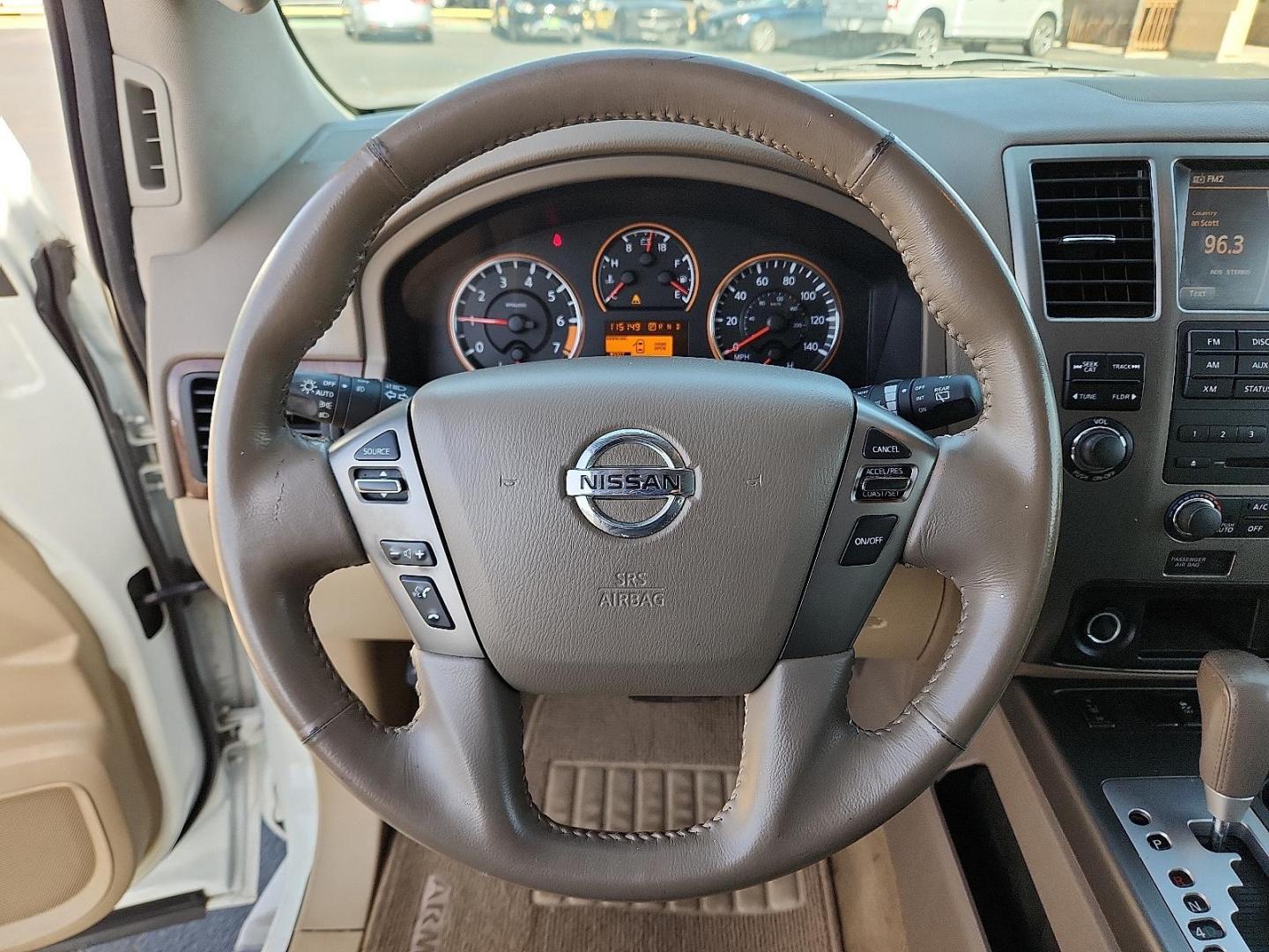 2015 WHITE Nissan Armada SL (5N1BA0ND6FN) with an Endurance 5.6L V-8 DOHC, variable valve control, regular unleaded, engine with 317HP engine, located at 4711 Ave Q, Lubbock, TX, 79412, (806) 687-2362, 33.551304, -101.855293 - Photo#17