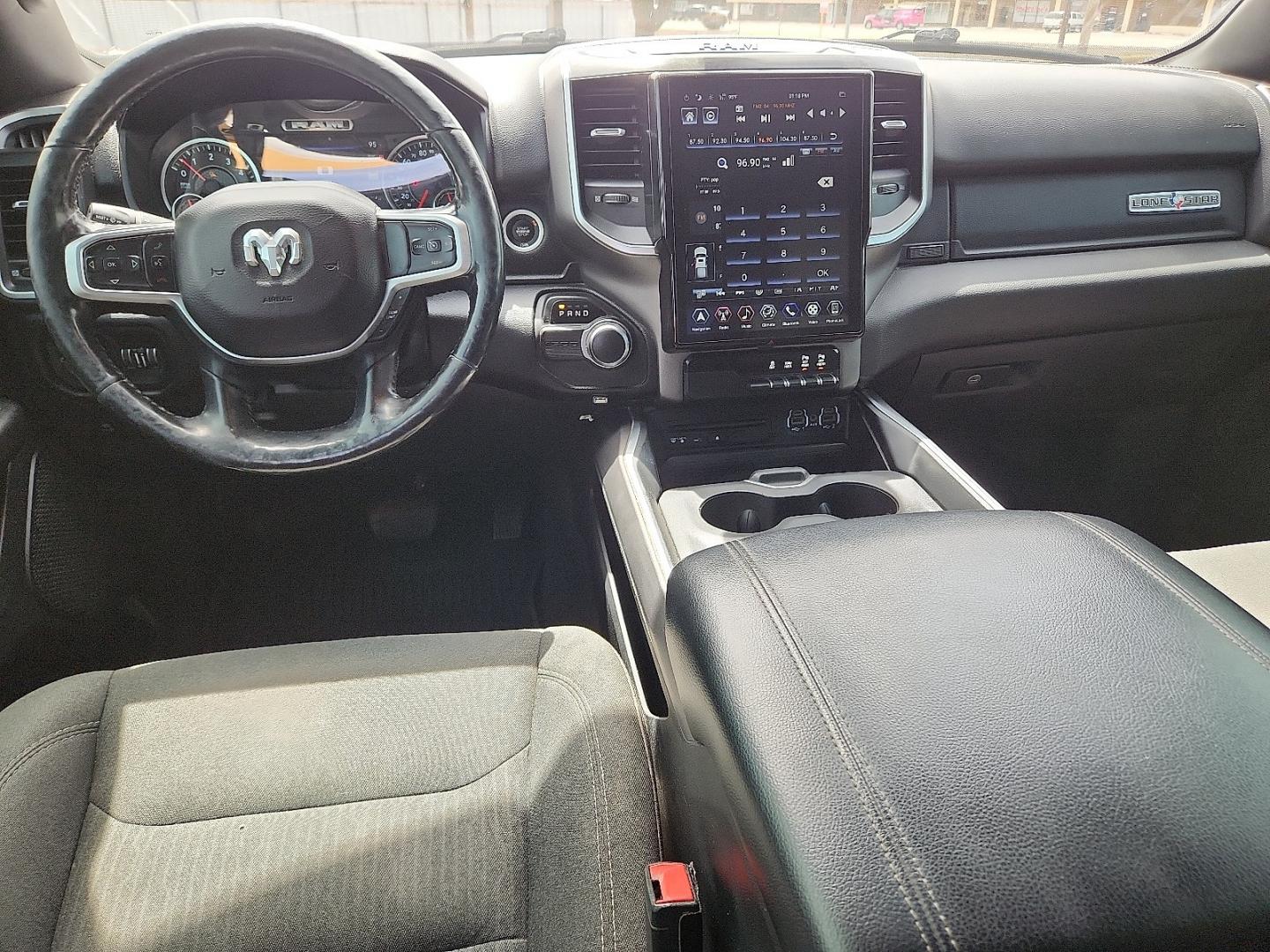 2019 WHITE /Black - X9 Ram 1500 Big Horn/Lone Star Crew Cab 4x2 5'7" Box (1C6RREFT8KN) with an HEMI 5.7L V-8 variable valve control, regular unleaded, engine with cylinder deactivation and 395HP engine, located at 4711 Ave Q, Lubbock, TX, 79412, (806) 687-2362, 33.551304, -101.855293 - Photo#12