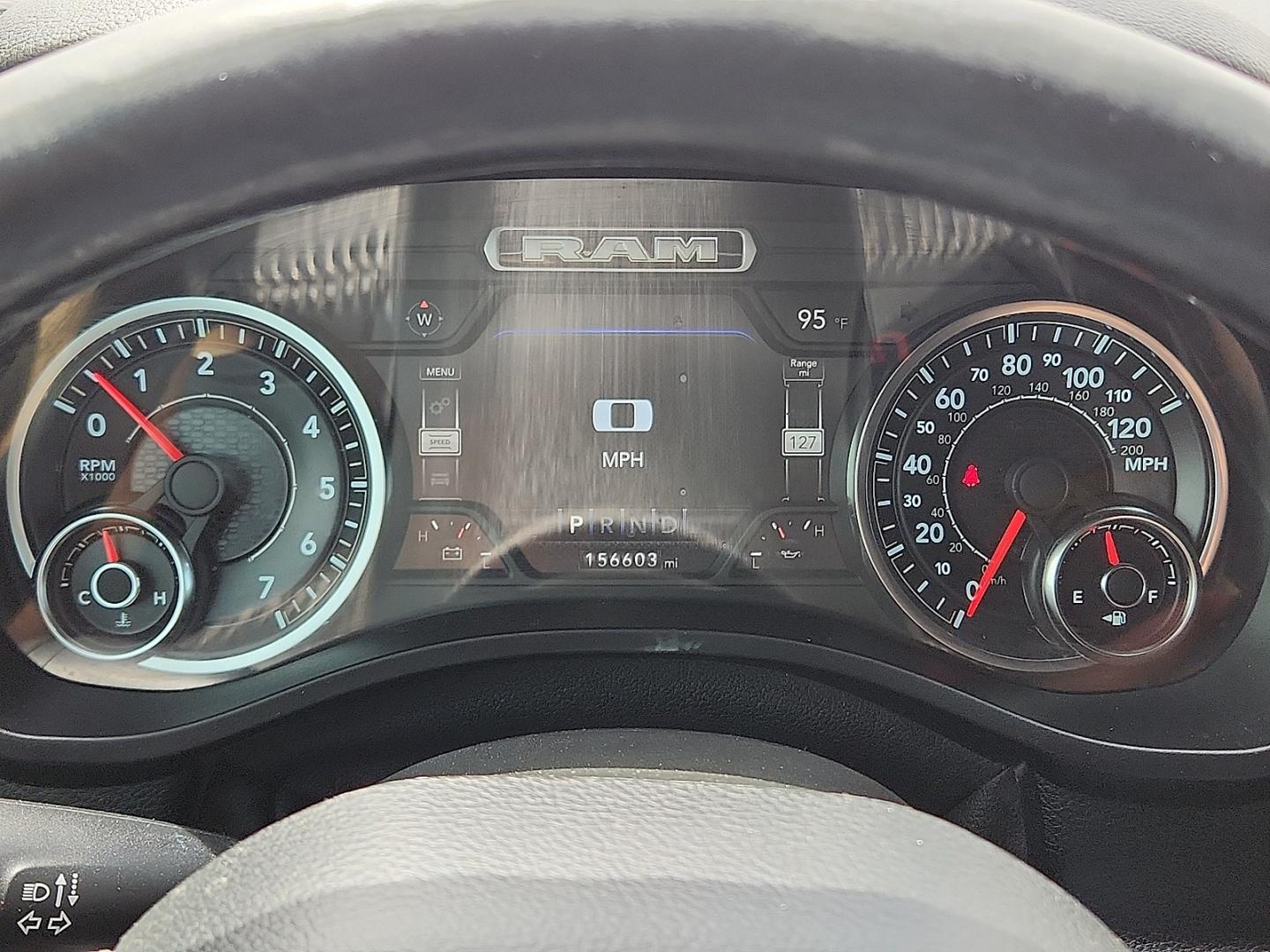 2019 WHITE /Black - X9 Ram 1500 Big Horn/Lone Star Crew Cab 4x2 5'7" Box (1C6RREFT8KN) with an HEMI 5.7L V-8 variable valve control, regular unleaded, engine with cylinder deactivation and 395HP engine, located at 4711 Ave Q, Lubbock, TX, 79412, (806) 687-2362, 33.551304, -101.855293 - Photo#27