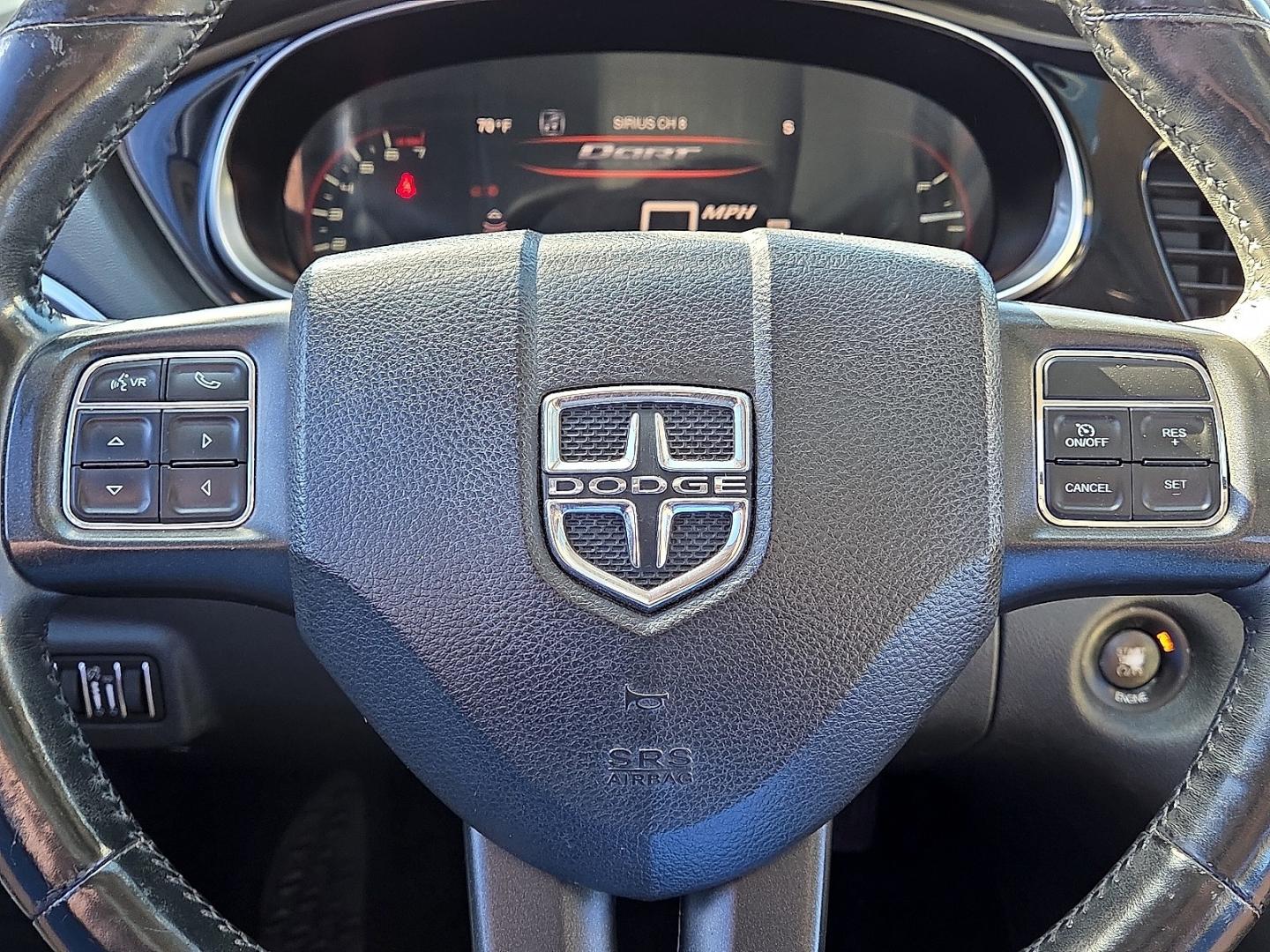 2014 Pitch Black Clearcoat - PX8 /Ceramic White/Black - XW Dodge Dart Limited (1C3CDFCB6ED) with an MultiAir 2.4L I-4 variable valve control, regular gasoline, engine with 184HP engine, located at 4711 Ave Q, Lubbock, TX, 79412, (806) 687-2362, 33.551304, -101.855293- Photo#29