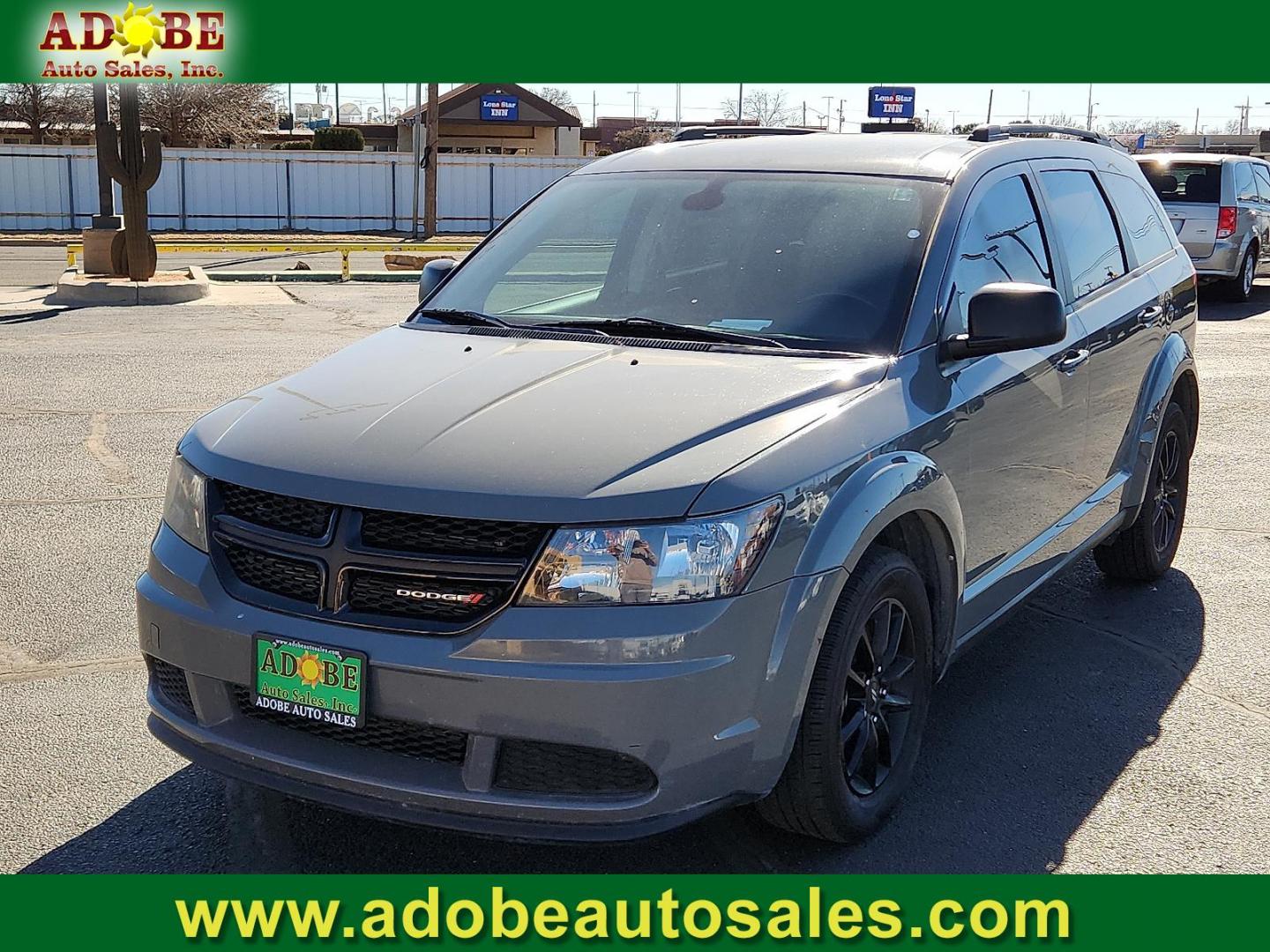 2020 GRAY Dodge Journey SE Value (3C4PDCAB3LT) with an Tigershark MultiAir 2.4L I-4 DOHC, VVT variable valve control, regular unleaded, engine with 173HP engine, located at 4711 Ave Q, Lubbock, TX, 79412, (806) 687-2362, 33.551304, -101.855293 - Photo#0