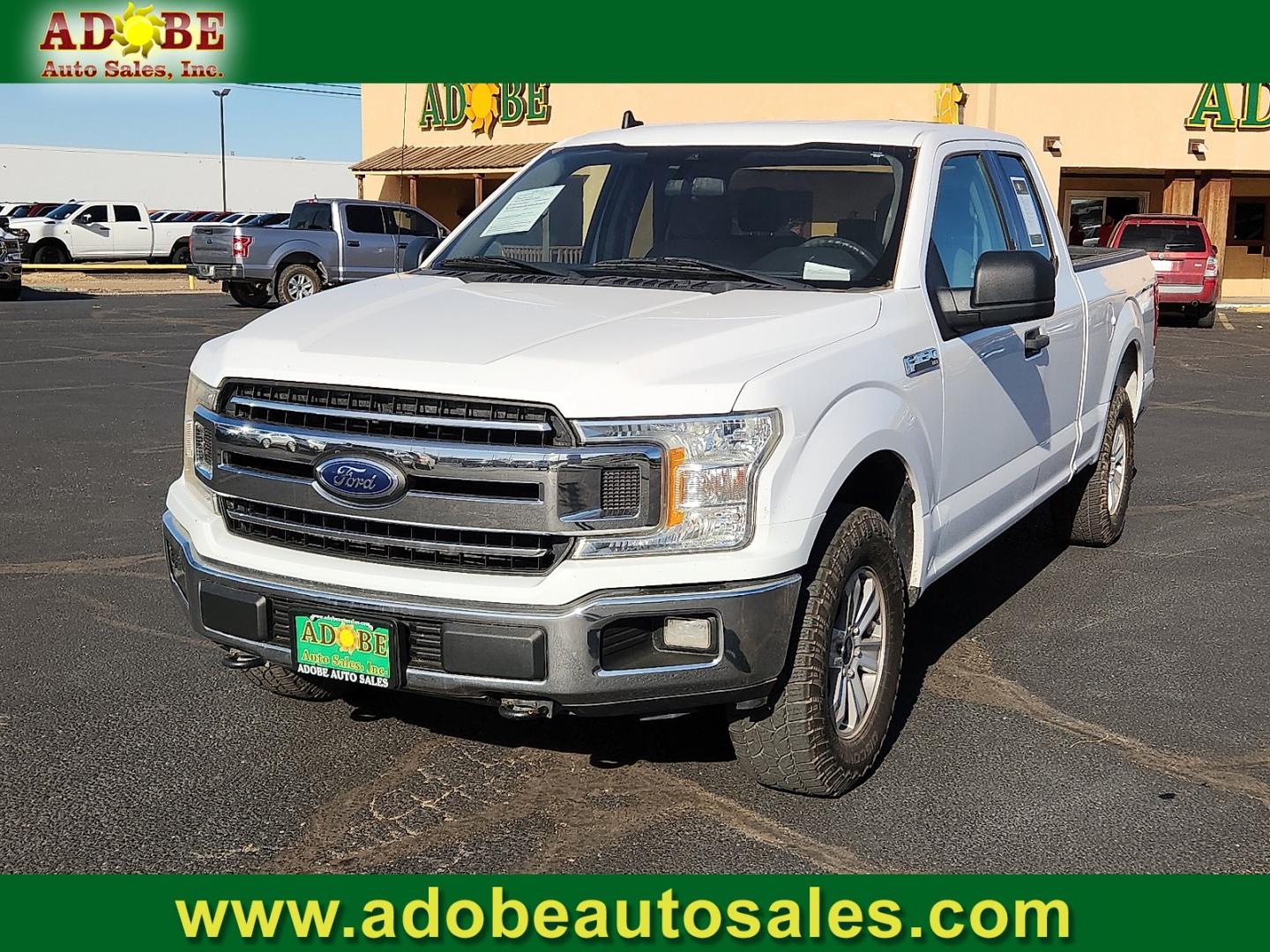 2019 WHITE Ford F-150 XLT (1FTFX1E58KK) with an 5L V-8 port/direct injection, DOHC, variable valve control, regular unleaded, engine with 395HP engine, located at 4711 Ave Q, Lubbock, TX, 79412, (806) 687-2362, 33.551304, -101.855293 - Photo#0