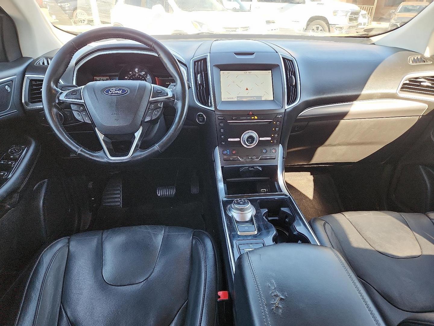 2019 GRAY Ford Edge Titanium (2FMPK3K91KB) with an EcoBoost 2L I-4 gasoline direct injection, DOHC, variable valve control, intercooled turbo, premium unleaded, engine with 250HP engine, located at 4711 Ave Q, Lubbock, TX, 79412, (806) 687-2362, 33.551304, -101.855293 - Photo#9