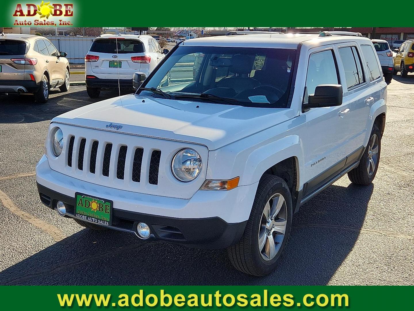 2017 WHITE Jeep Patriot High Altitude 4x4 (1C4NJRFB6HD) with an 2.4L I-4 DOHC, variable valve control, regular unleaded, engine with 172HP engine, located at 4711 Ave Q, Lubbock, TX, 79412, (806) 687-2362, 33.551304, -101.855293 - Photo#0