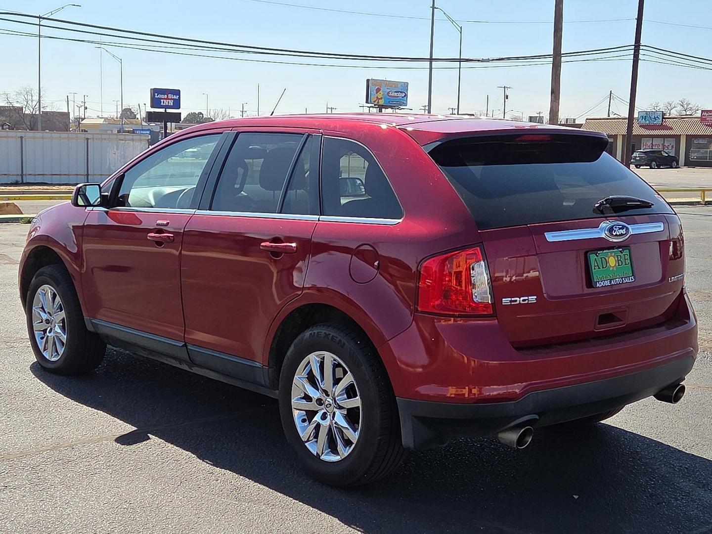 2013 Ruby Red Metallic Tinted Clearcoat /Medium Light Stone - GL Ford Edge Limited (2FMDK3KC7DB) with an 3.5L V-6 DOHC, variable valve control, regular unleaded, engine with 285HP engine, located at 4711 Ave Q, Lubbock, TX, 79412, (806) 687-2362, 33.551304, -101.855293 - Photo#2