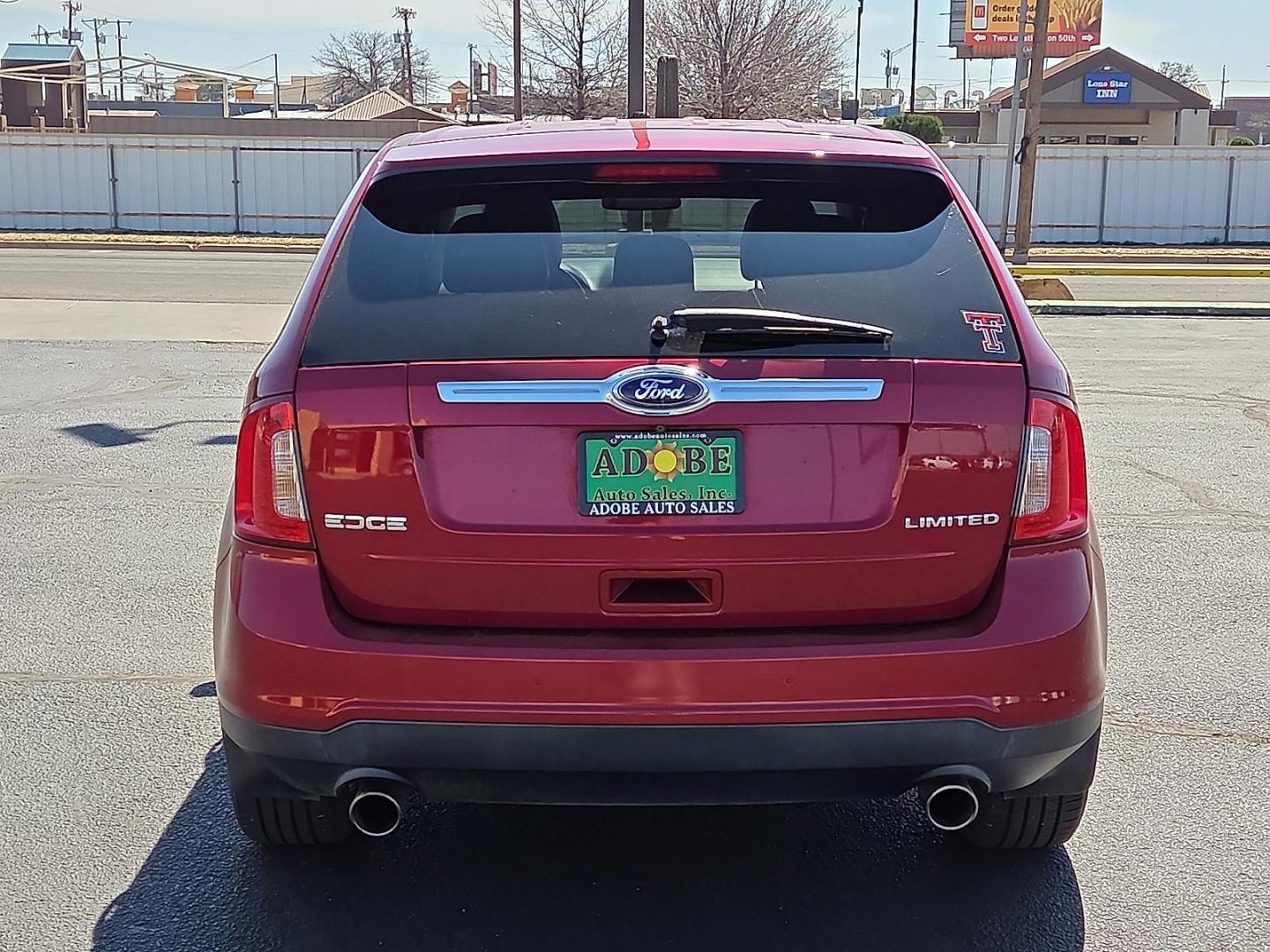 2013 Ruby Red Metallic Tinted Clearcoat /Medium Light Stone - GL Ford Edge Limited (2FMDK3KC7DB) with an 3.5L V-6 DOHC, variable valve control, regular unleaded, engine with 285HP engine, located at 4711 Ave Q, Lubbock, TX, 79412, (806) 687-2362, 33.551304, -101.855293 - Photo#3