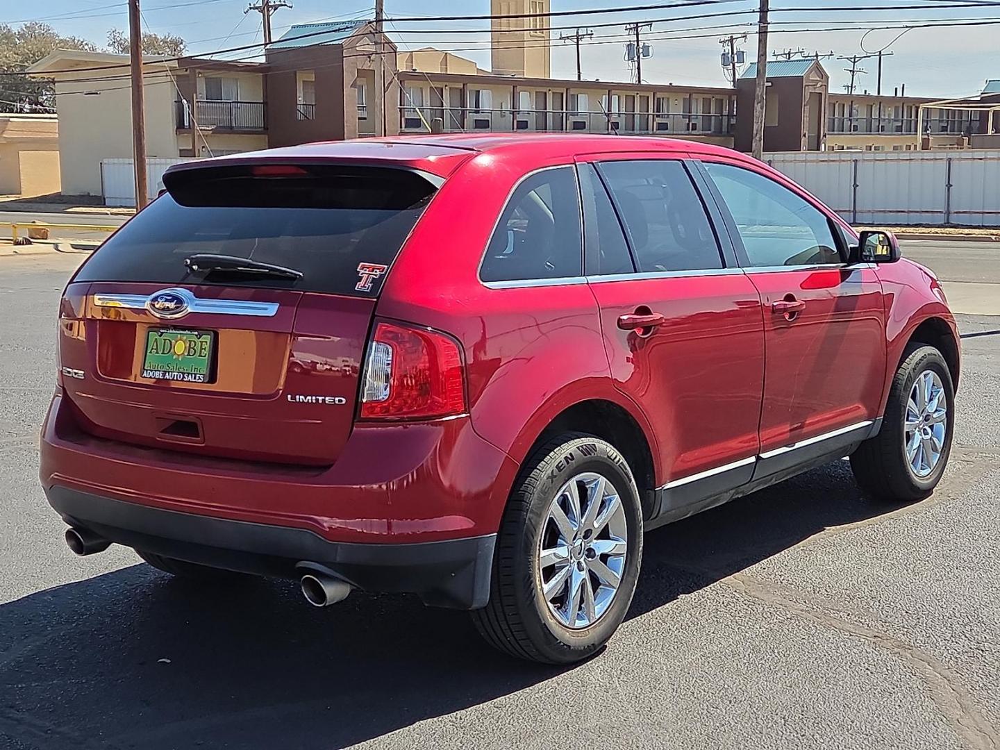 2013 Ruby Red Metallic Tinted Clearcoat /Medium Light Stone - GL Ford Edge Limited (2FMDK3KC7DB) with an 3.5L V-6 DOHC, variable valve control, regular unleaded, engine with 285HP engine, located at 4711 Ave Q, Lubbock, TX, 79412, (806) 687-2362, 33.551304, -101.855293 - Photo#4