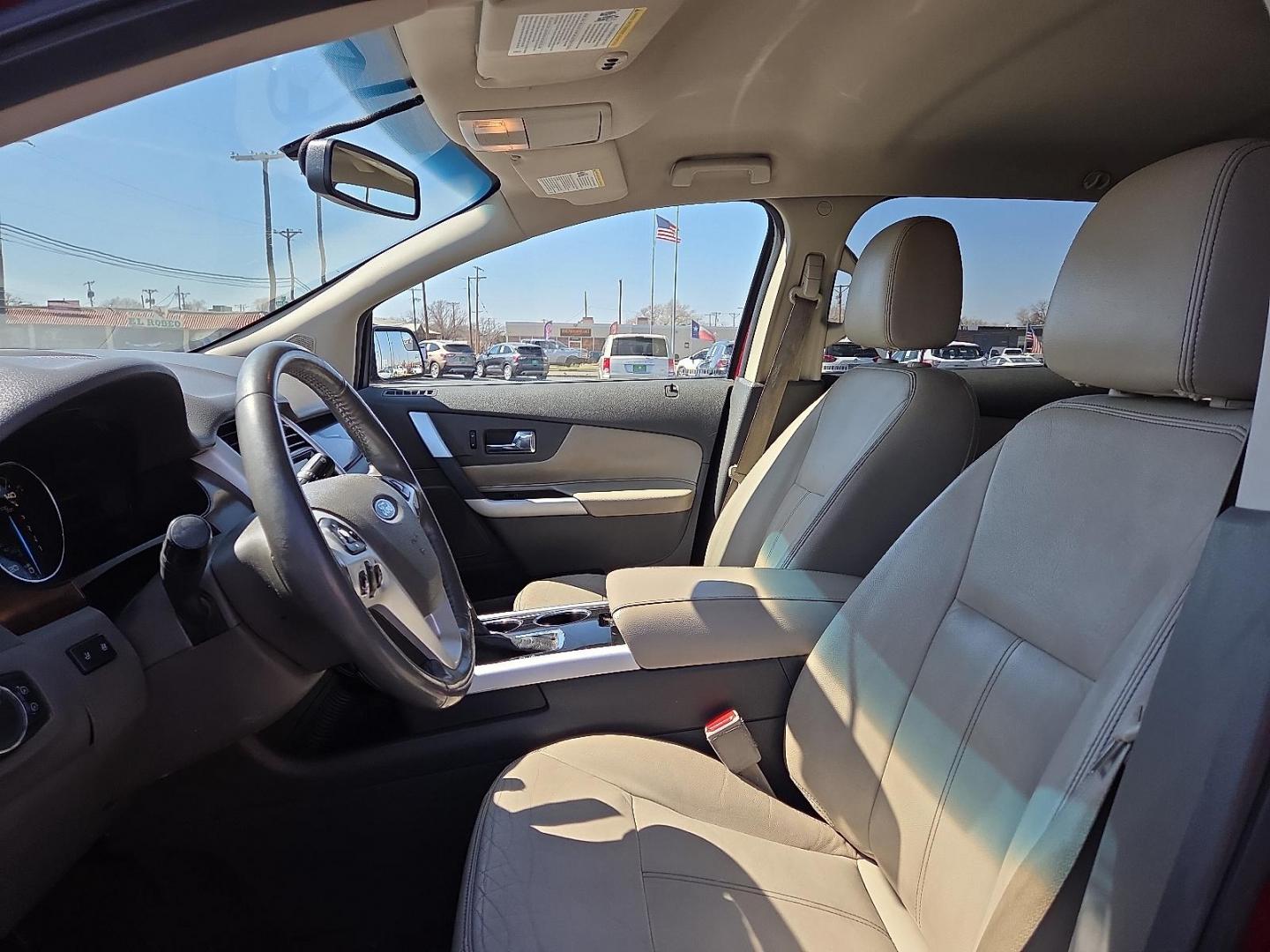 2013 Ruby Red Metallic Tinted Clearcoat /Medium Light Stone - GL Ford Edge Limited (2FMDK3KC7DB) with an 3.5L V-6 DOHC, variable valve control, regular unleaded, engine with 285HP engine, located at 4711 Ave Q, Lubbock, TX, 79412, (806) 687-2362, 33.551304, -101.855293 - Photo#24