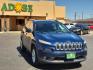 2018 BLUE /Black - X9 Jeep Cherokee Latitude FWD (1C4PJLCB1JD) with an Tigershark MultiAir 2.4L I-4 variable valve control, regular unleaded, engine with 184HP engine, located at 4711 Ave Q, Lubbock, TX, 79412, (806) 687-2362, 33.551304, -101.855293 - Photo#1