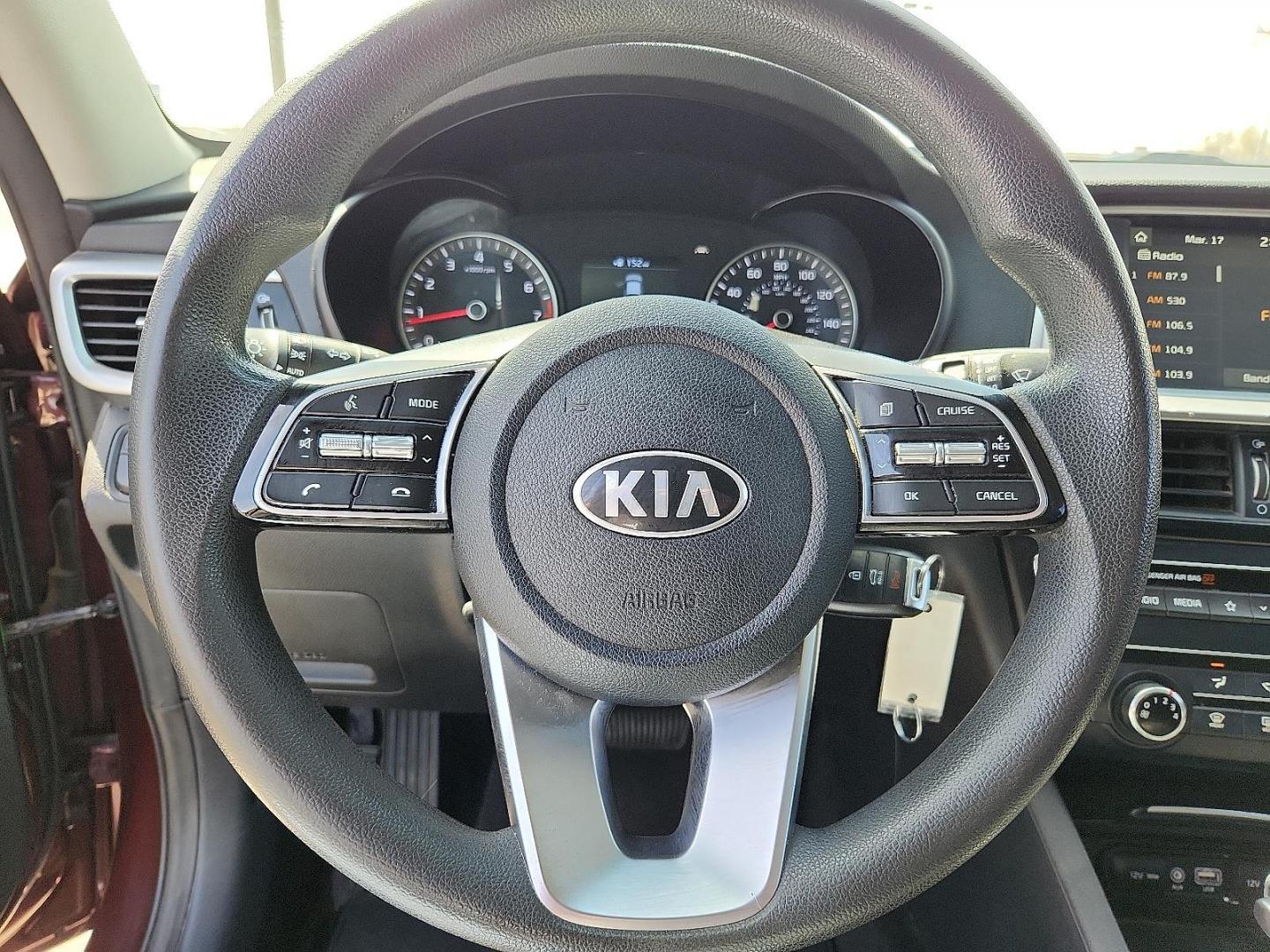 2020 PURPLE /Black - WK Kia Optima LX (5XXGT4L39LG) with an Theta II 2.4L I-4 gasoline direct injection, DOHC, D-CVVT variable valve control, regular unleaded, engine with 185HP engine, located at 4711 Ave Q, Lubbock, TX, 79412, (806) 687-2362, 33.551304, -101.855293 - Photo#28