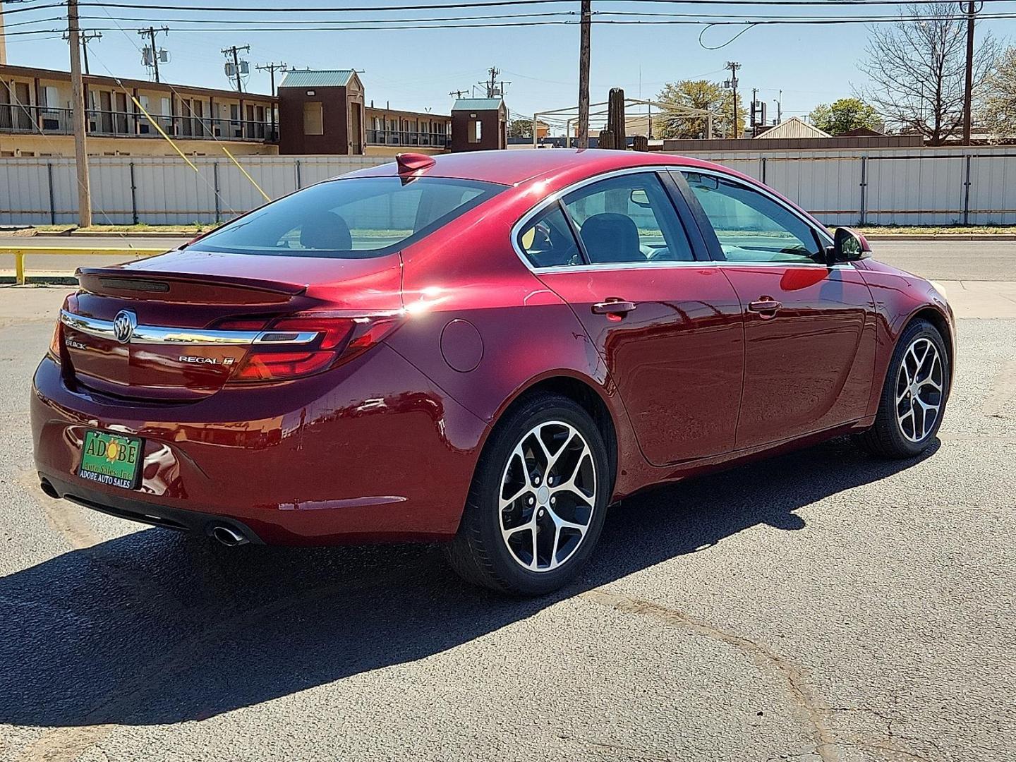 2017 RED /Ebony w/Ebony Accents - AFM Buick Regal Turbo Sport Touring (2G4GL5EX3H9) with an 2L I-4 gasoline direct injection, DOHC, VVT variable valve control, intercooled turbo, premium unleaded, engine with 259HP engine, located at 4711 Ave Q, Lubbock, TX, 79412, (806) 687-2362, 33.551304, -101.855293 - Photo#4