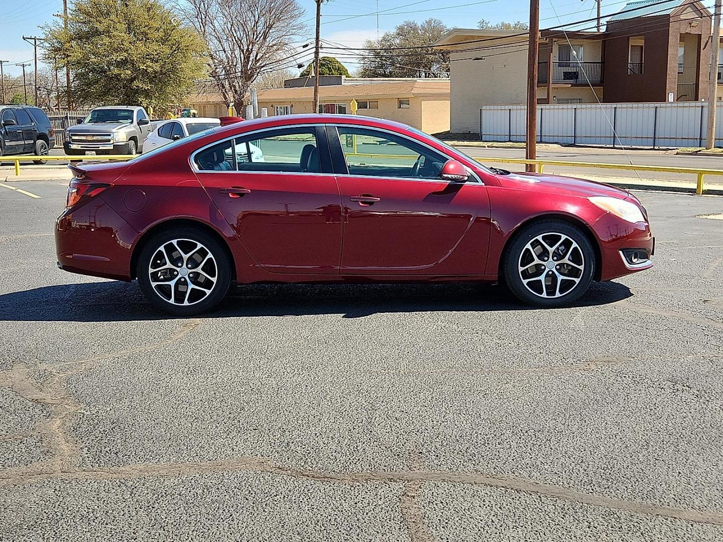 2017 RED /Ebony w/Ebony Accents - AFM Buick Regal Turbo Sport Touring (2G4GL5EX3H9) with an 2L I-4 gasoline direct injection, DOHC, VVT variable valve control, intercooled turbo, premium unleaded, engine with 259HP engine, located at 4711 Ave Q, Lubbock, TX, 79412, (806) 687-2362, 33.551304, -101.855293 - Photo#5