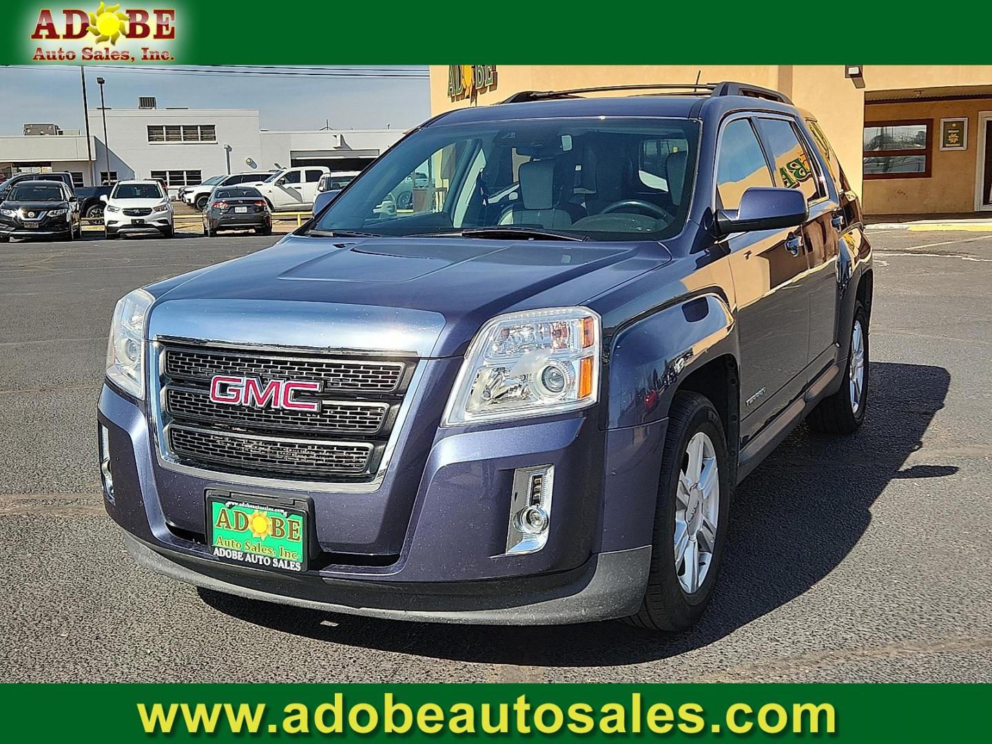 2014 BLUE /Light Titanium - AFF GMC Terrain SLT-1 (2GKALSEK0E6) with an 2.4L DOHC 4-Cylinder SIDI Engine with VVT engine, located at 4711 Ave Q, Lubbock, TX, 79412, (806) 687-2362, 33.551304, -101.855293 - Photo#0