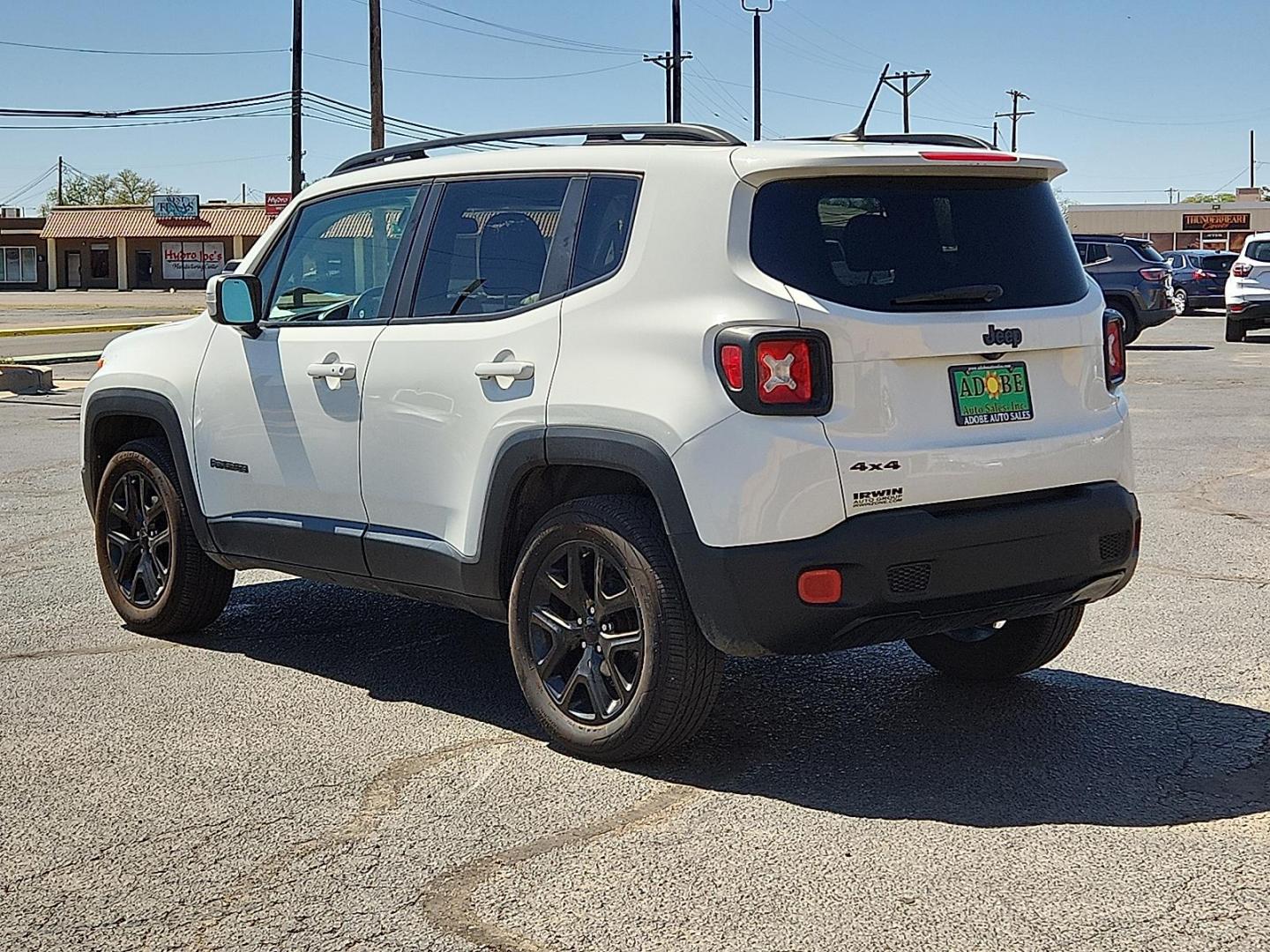 2017 WHITE /Black - X9 Jeep Renegade Altitude 4x4 (ZACCJBBB7HP) with an Tigershark MultiAir 2.4L I-4 variable valve control, regular unleaded, engine with 180HP engine, located at 4711 Ave Q, Lubbock, TX, 79412, (806) 687-2362, 33.551304, -101.855293 - Photo#2