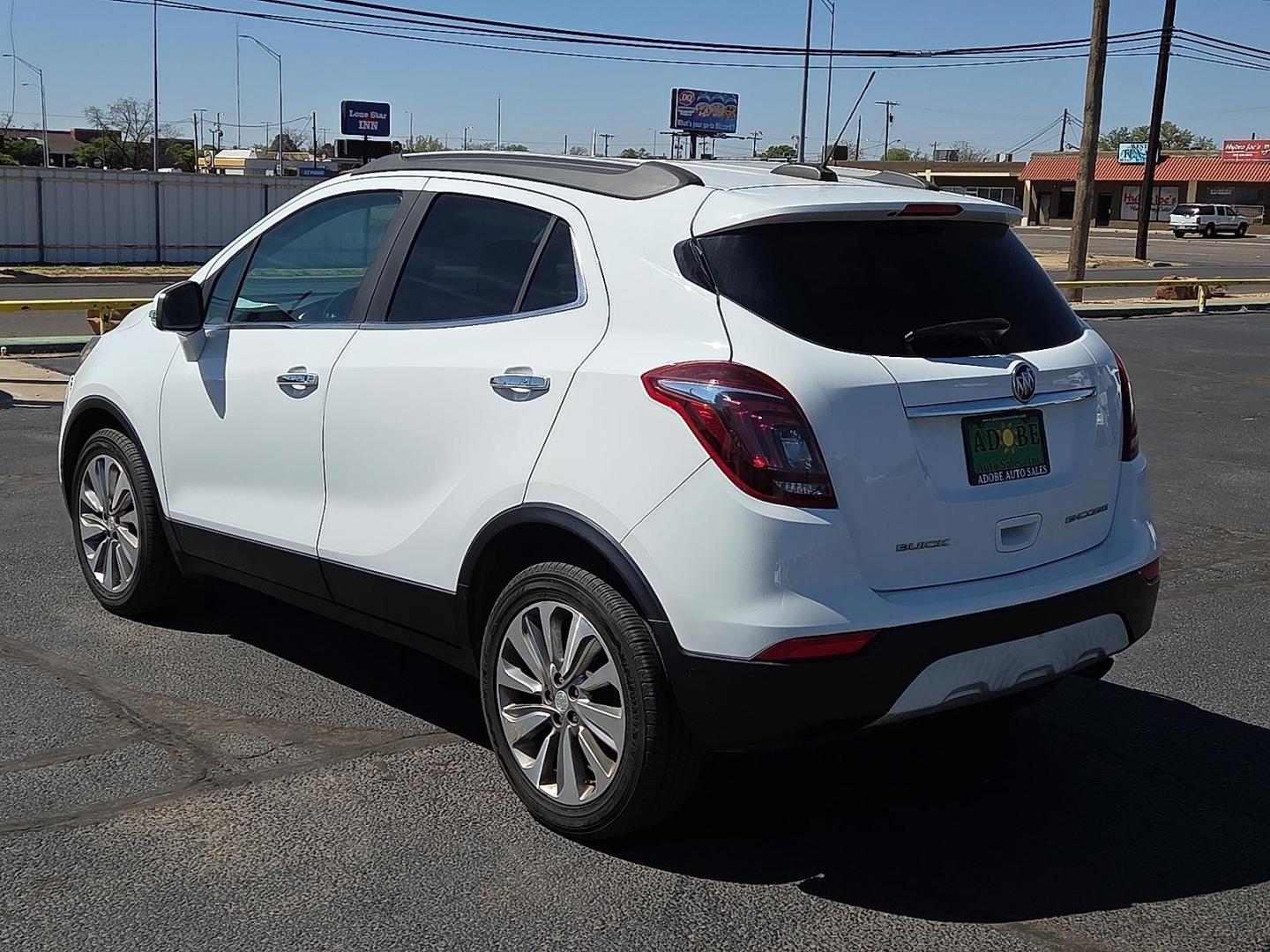 2017 Summit White - GAZ /Ebony - AFN Buick Encore Preferred (KL4CJASBXHB) with an Ecotec 1.4L I-4 DOHC, variable valve control, intercooled turbo, regular unleaded, engine with 138HP engine, located at 4711 Ave Q, Lubbock, TX, 79412, (806) 687-2362, 33.551304, -101.855293 - Photo#2
