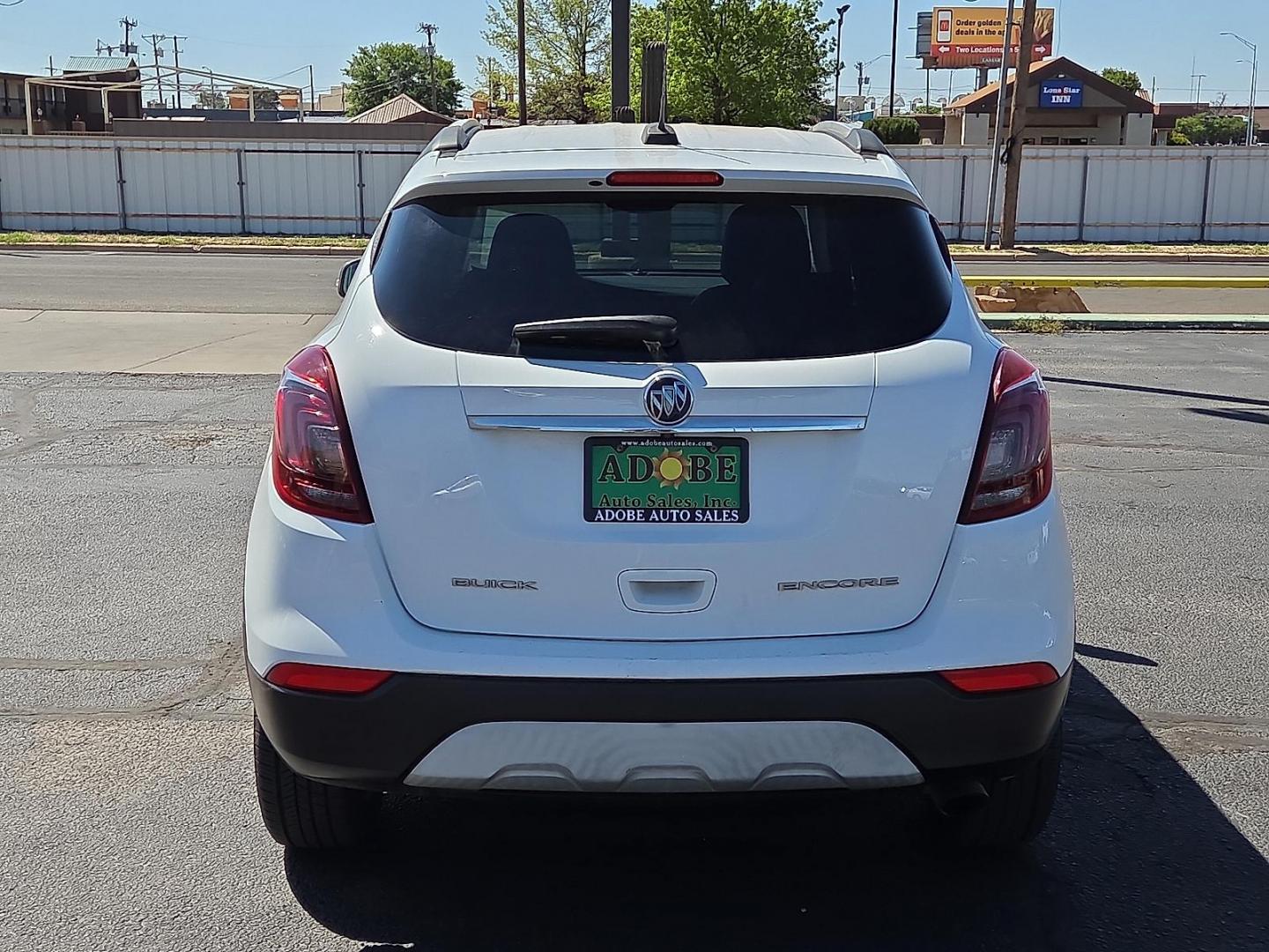 2017 Summit White - GAZ /Ebony - AFN Buick Encore Preferred (KL4CJASBXHB) with an Ecotec 1.4L I-4 DOHC, variable valve control, intercooled turbo, regular unleaded, engine with 138HP engine, located at 4711 Ave Q, Lubbock, TX, 79412, (806) 687-2362, 33.551304, -101.855293 - Photo#3
