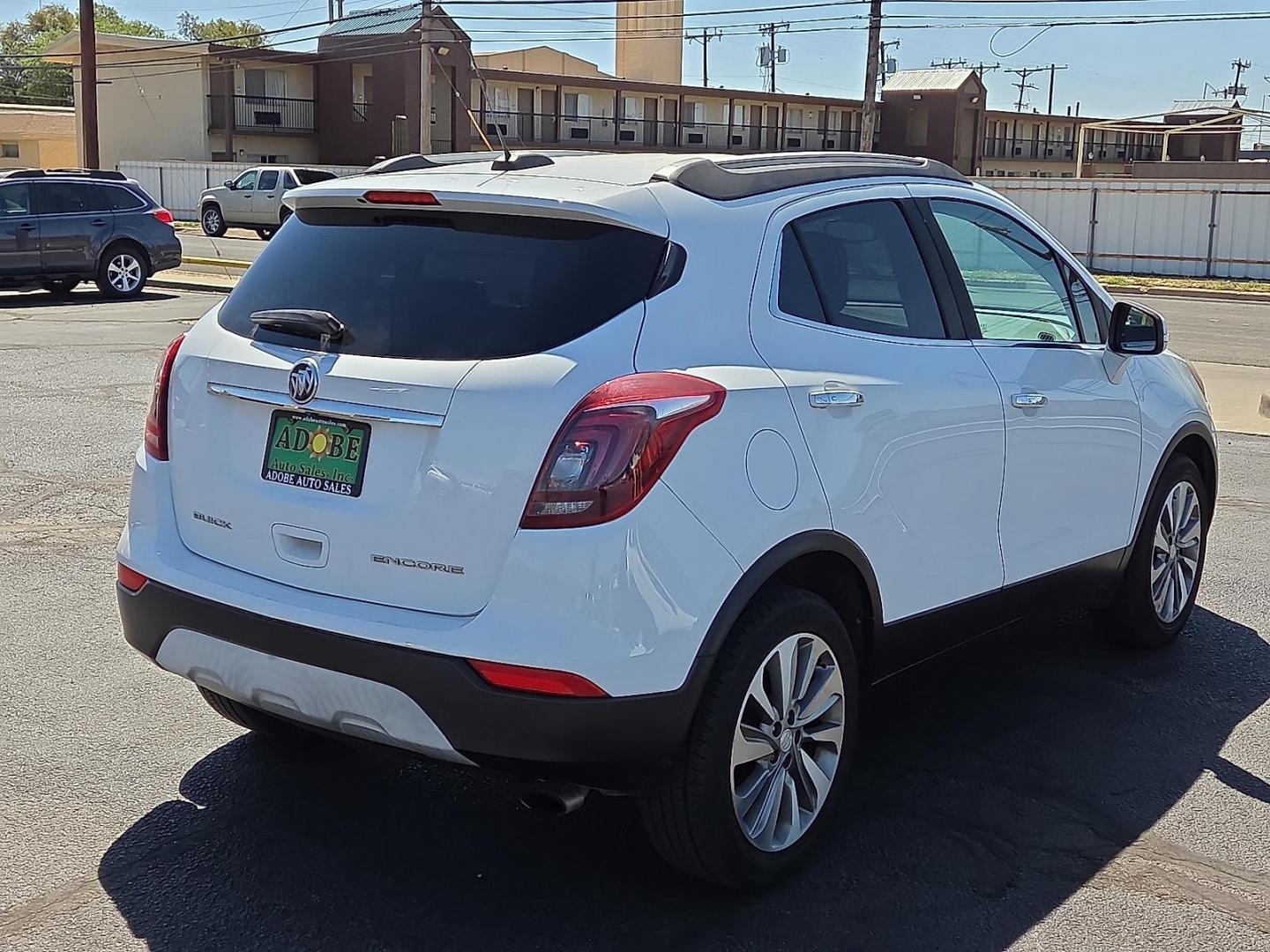 2017 Summit White - GAZ /Ebony - AFN Buick Encore Preferred (KL4CJASBXHB) with an Ecotec 1.4L I-4 DOHC, variable valve control, intercooled turbo, regular unleaded, engine with 138HP engine, located at 4711 Ave Q, Lubbock, TX, 79412, (806) 687-2362, 33.551304, -101.855293 - Photo#4