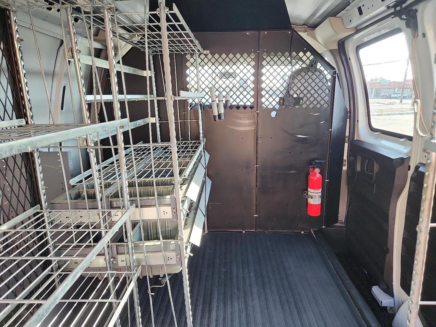 2007 WHITE /Medium Pewter - 93W Chevrolet Express Work Van (1GCFG15X871) with an Vortec 4.3L V-6 regular unleaded, engine with 195HP engine, located at 4711 Ave Q, Lubbock, TX, 79412, (806) 687-2362, 33.551304, -101.855293 - Photo#20