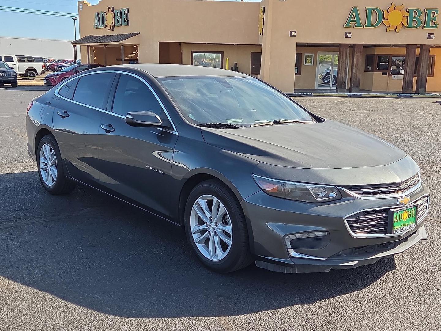 2017 Nightfall Gray Metallic - G7Q /Jet Black - H1T Chevrolet Malibu 1LT (1G1ZE5ST3HF) with an 1.5L I-4 gasoline direct injection, DOHC, variable valve control, intercooled turbo, regular unleaded, engine with 160HP engine, located at 4711 Ave Q, Lubbock, TX, 79412, (806) 687-2362, 33.551304, -101.855293 - Photo#6