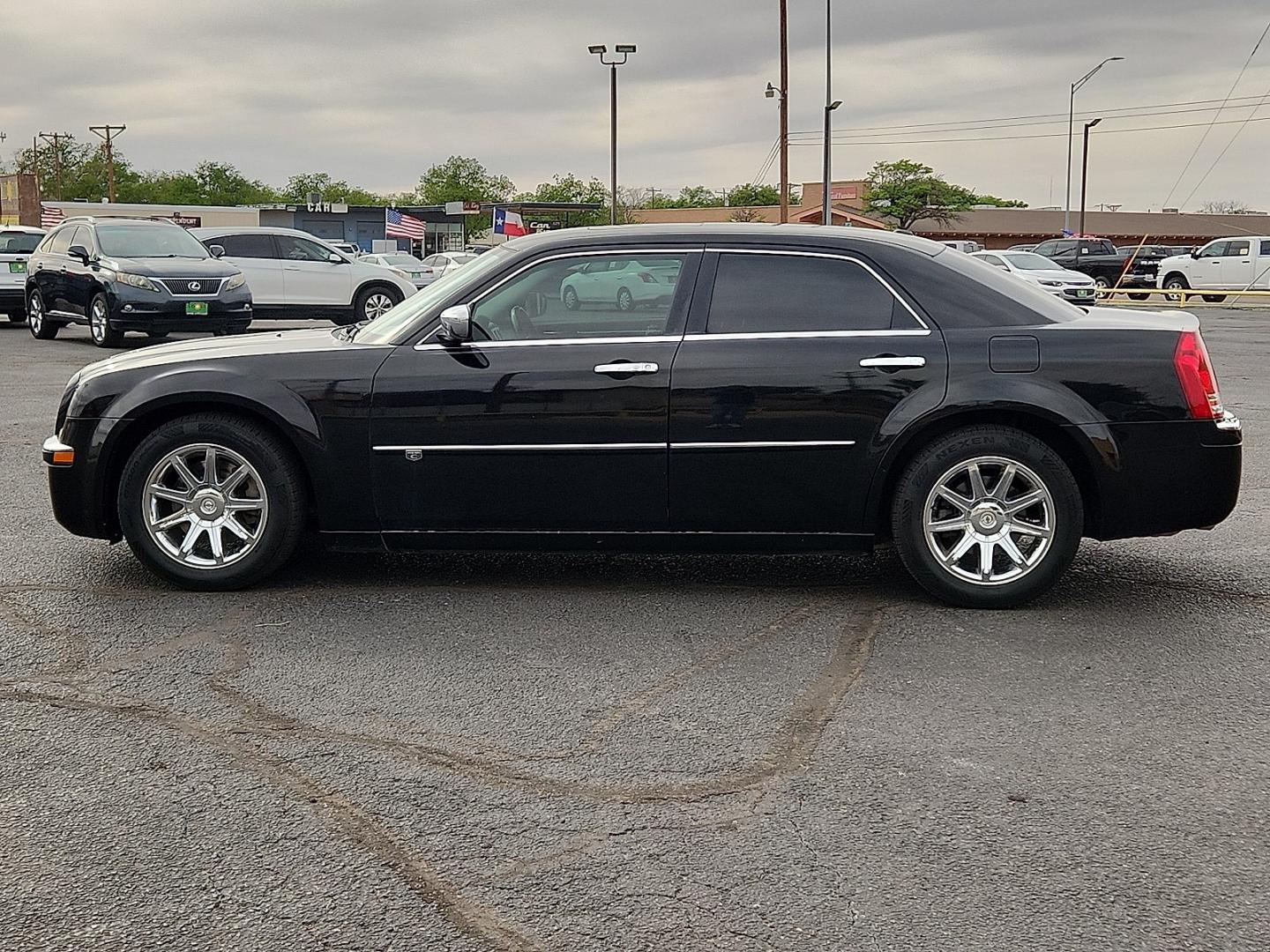 2010 BLACK /Dark Khaki/Light Graystone - J1 Chrysler 300C Hemi (2C3CA6CT7AH) with an HEMI 5.7L V-8 variable valve control, regular unleaded, engine with cylinder deactivation and 360HP engine, located at 4711 Ave Q, Lubbock, TX, 79412, (806) 687-2362, 33.551304, -101.855293 - Photo#1