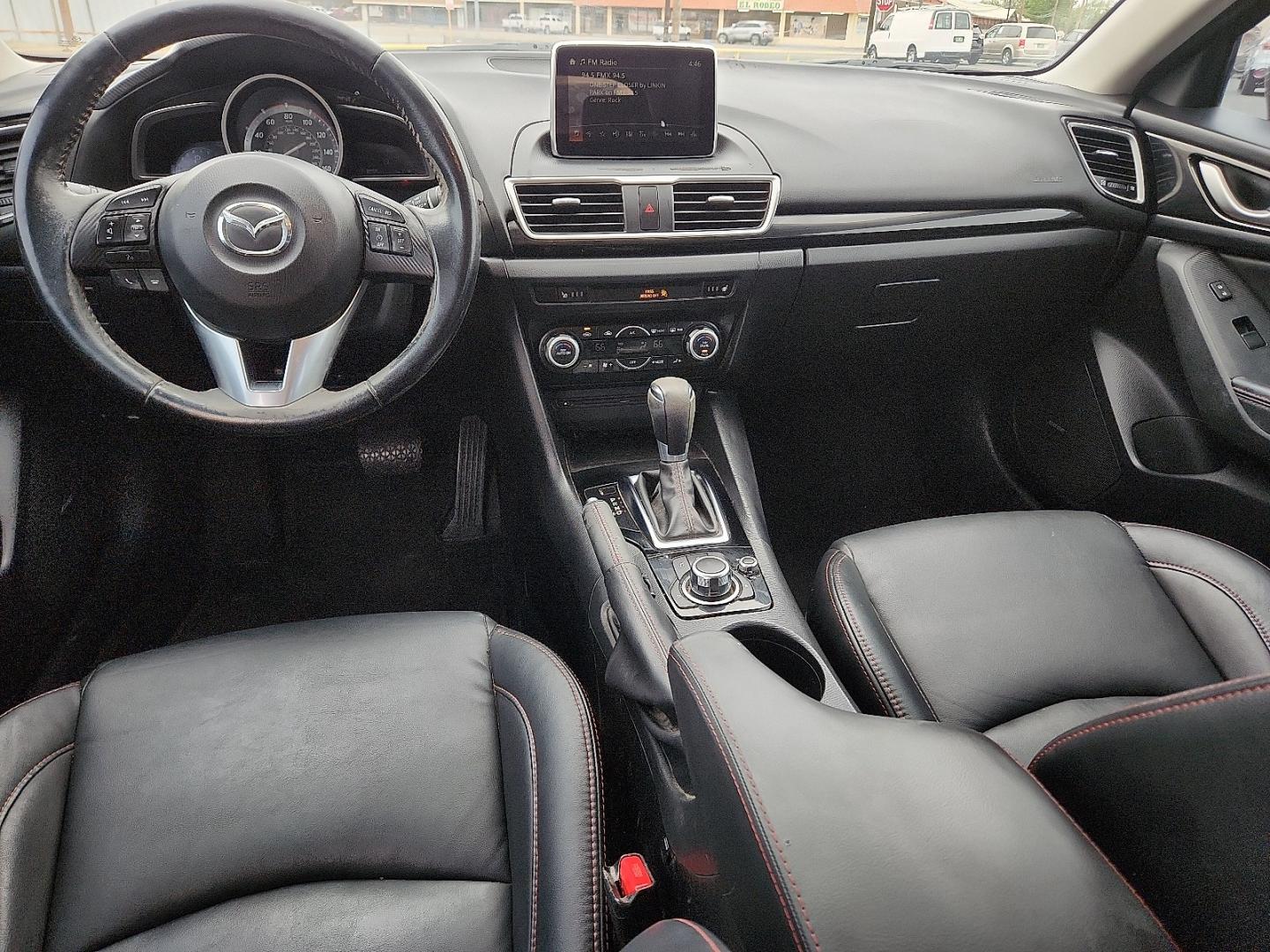 2016 BLACK /Black - BV0 Mazda Mazda3 Hatchback i Grand Touring (3MZBM1N77GM) with an SKYACTIV-G 2L I-4 gasoline direct injection, DOHC, variable valve control, regular unleaded, engine with 155HP engine, located at 4711 Ave Q, Lubbock, TX, 79412, (806) 687-2362, 33.551304, -101.855293 - Photo#11