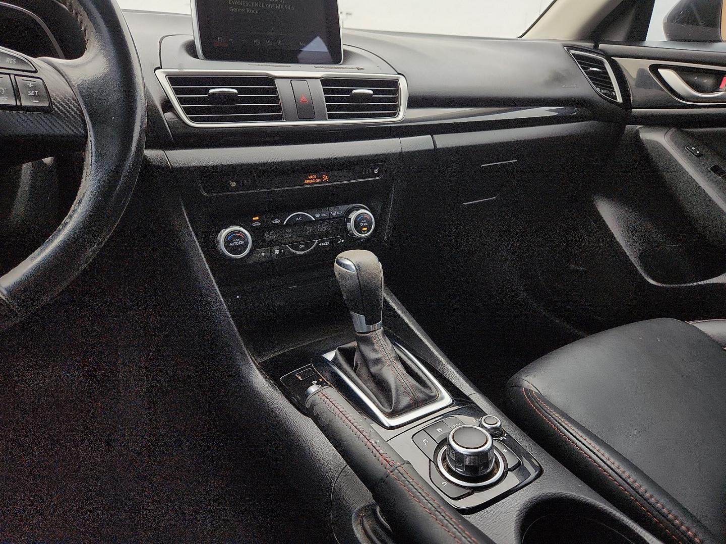 2016 BLACK /Black - BV0 Mazda Mazda3 Hatchback i Grand Touring (3MZBM1N77GM) with an SKYACTIV-G 2L I-4 gasoline direct injection, DOHC, variable valve control, regular unleaded, engine with 155HP engine, located at 4711 Ave Q, Lubbock, TX, 79412, (806) 687-2362, 33.551304, -101.855293 - Photo#29