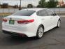 2016 WHITE /Beige - BHH Kia Optima LX (5XXGT4L3XGG) with an Theta II 2.4L I-4 gasoline direct injection, DOHC, CVVT variable valve control, regular unleaded, engine with 185HP engine, located at 4711 Ave Q, Lubbock, TX, 79412, (806) 687-2362, 33.551304, -101.855293 - Photo#3